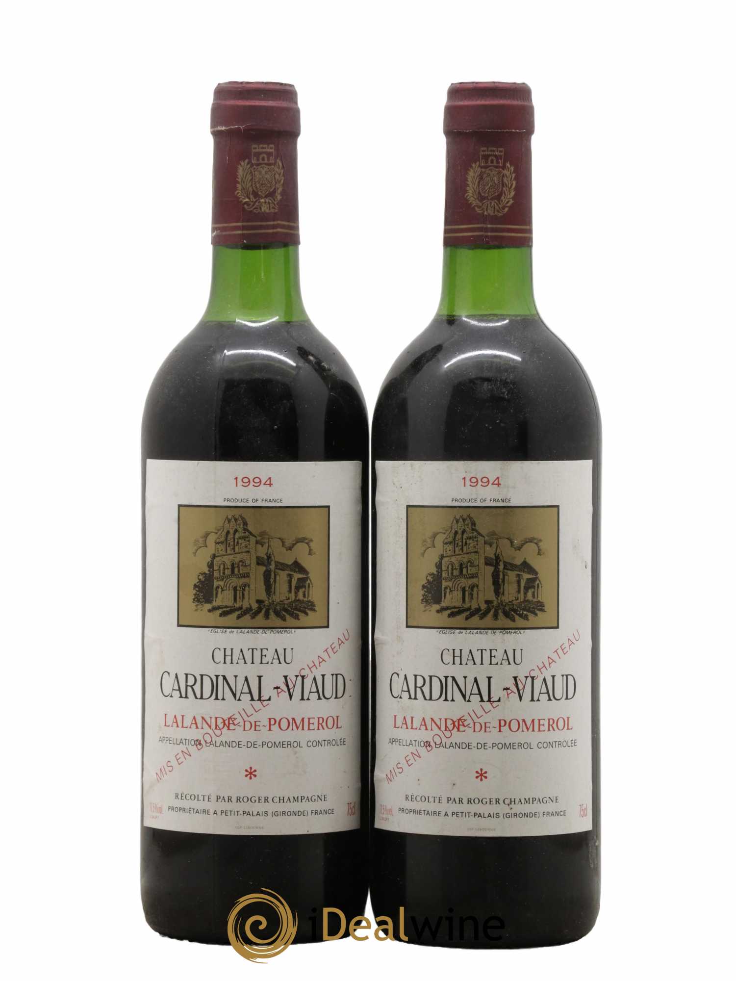 Lalande-de-Pomerol Château Cardinal Viaud 1994 - Lot de 2 bouteilles - 0