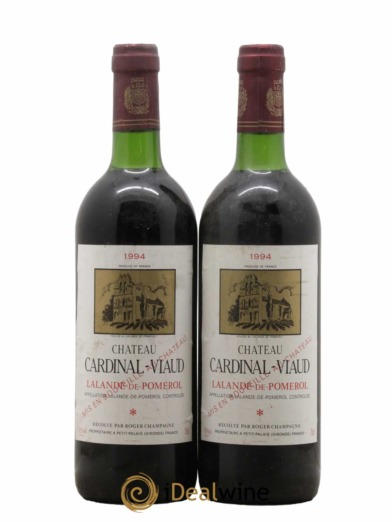 Lalande-de-Pomerol Château Cardinal Viaud 1994 - Lot de 2 bouteilles - 0