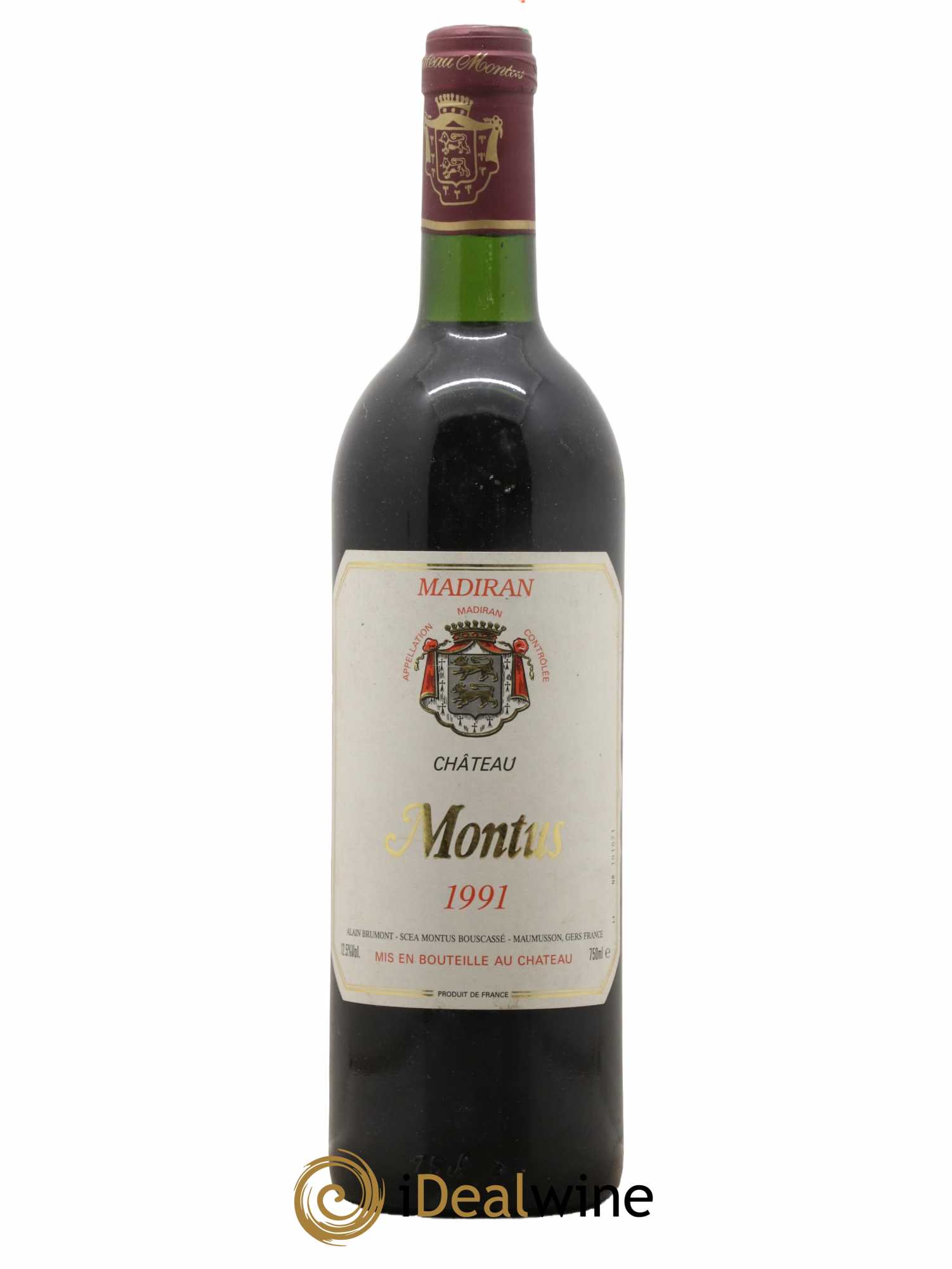 Madiran Château Montus Alain Brumont 1991 - Lot de 1 bouteille - 0