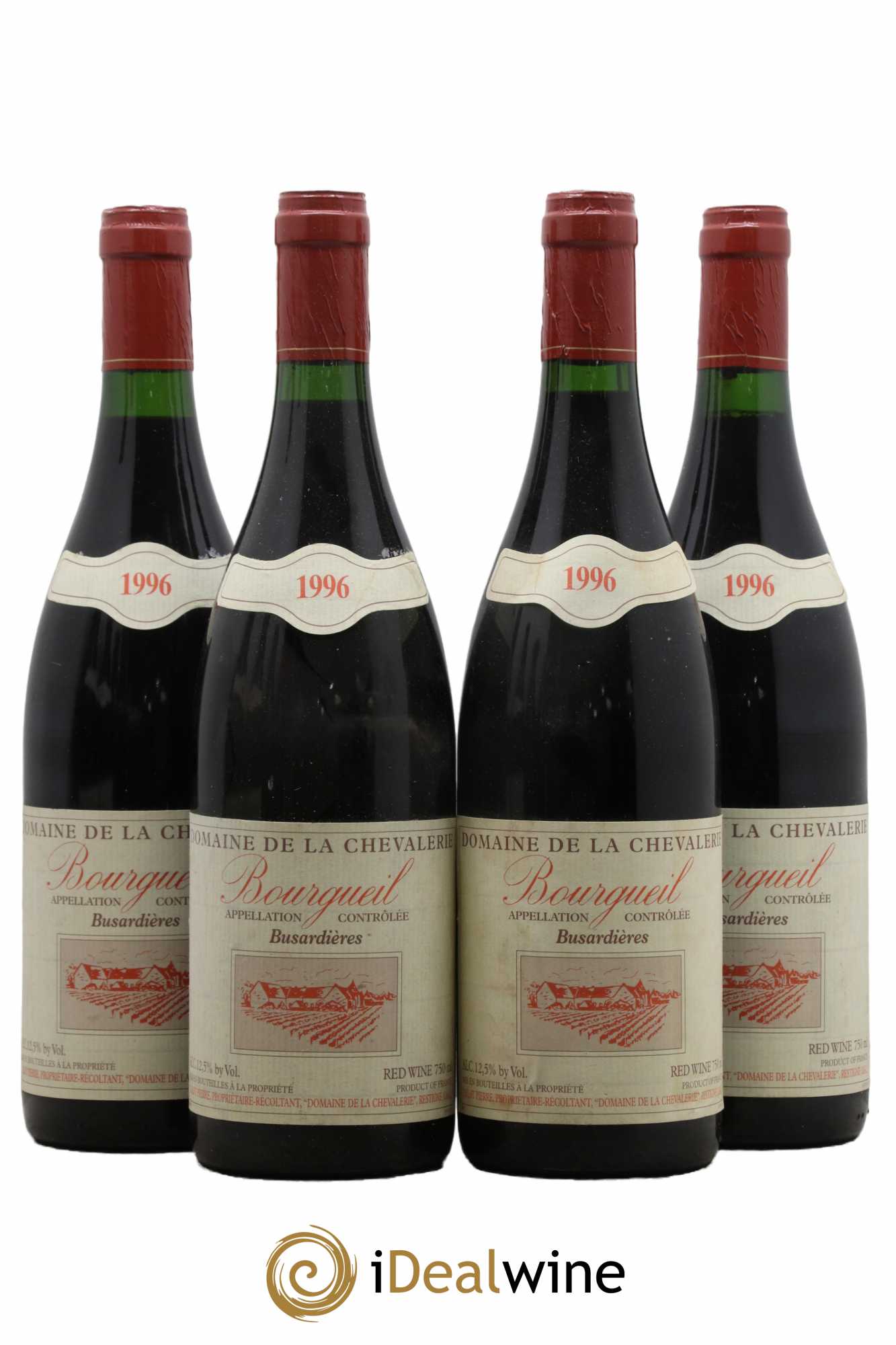 Bourgueil Busardières Domaine de la Chevalerie 1996 - Lot de 4 bouteilles - 0