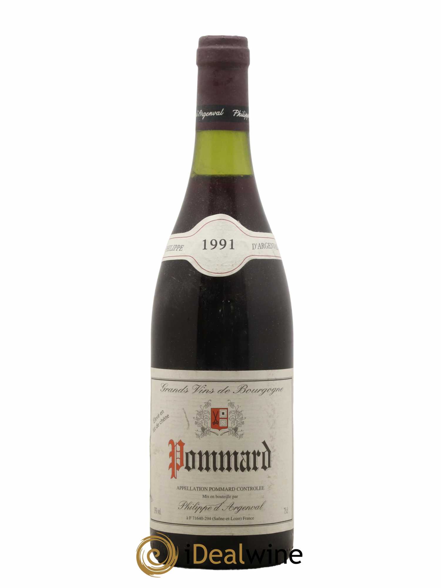 Pommard Domaine Philippe Argenval 1991 - Lot de 1 bouteille - 0