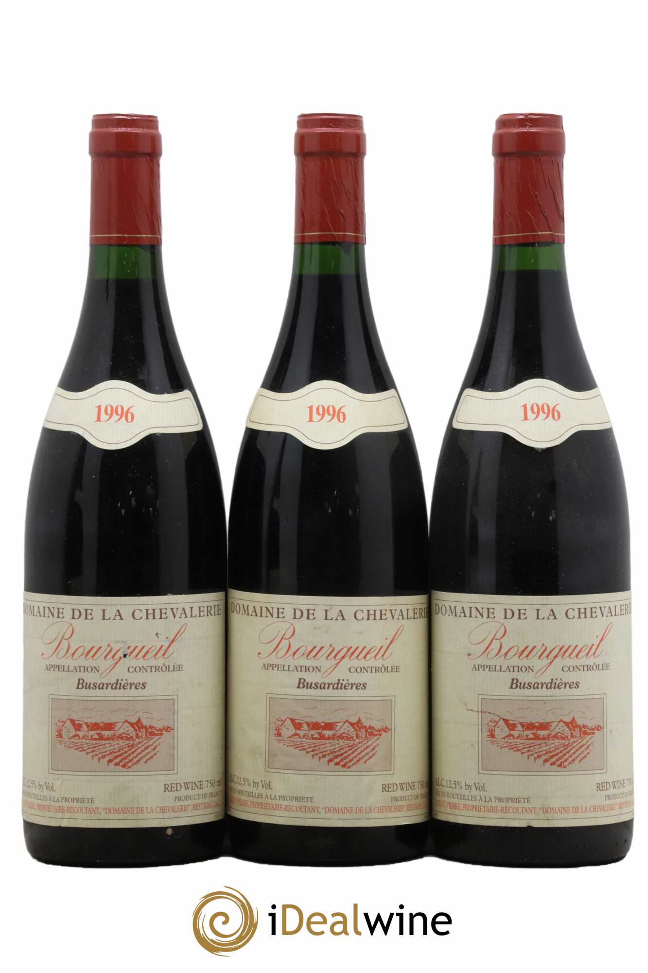 Bourgueil Busardières Domaine de la Chevalerie 1996 - Lot de 3 bouteilles - 0