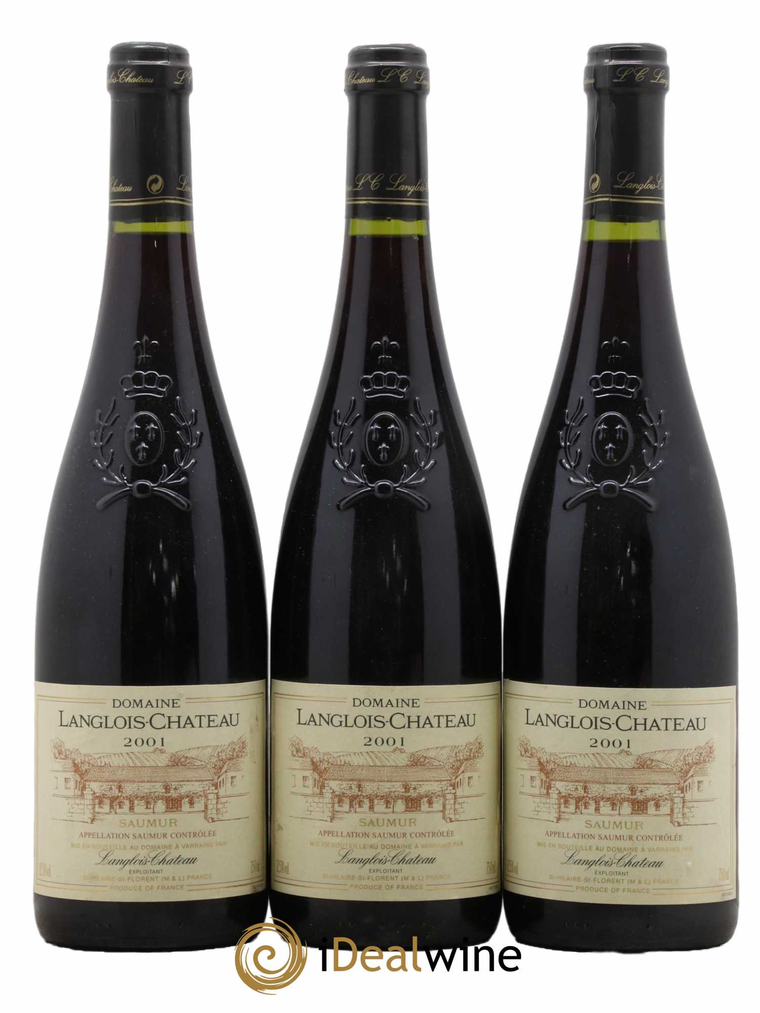 Saumur Château Langlois 2001 - Lot de 3 bouteilles - 0
