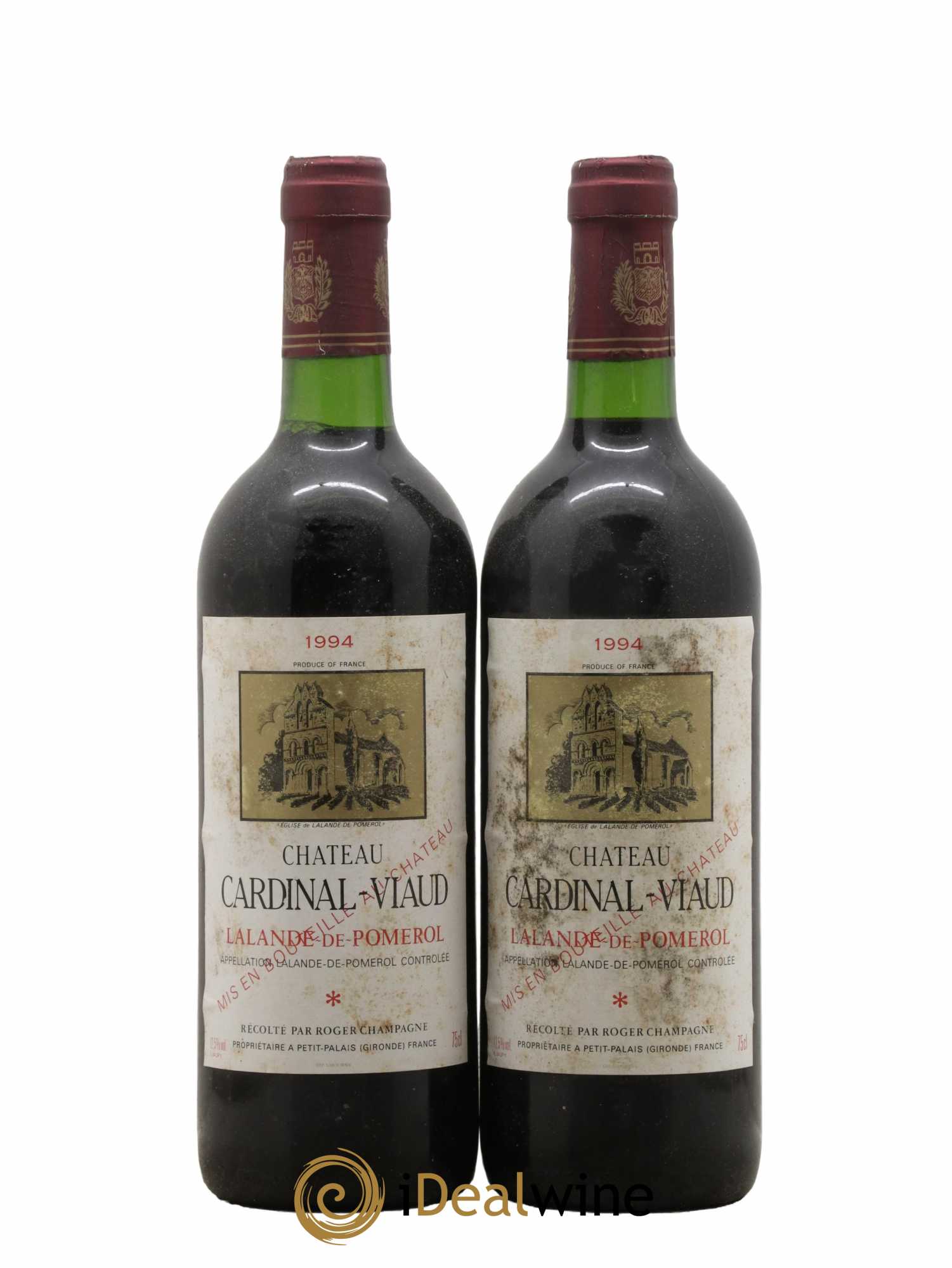 Lalande-de-Pomerol Château Cardinal Viaud 1994 - Lot de 2 bouteilles - 0