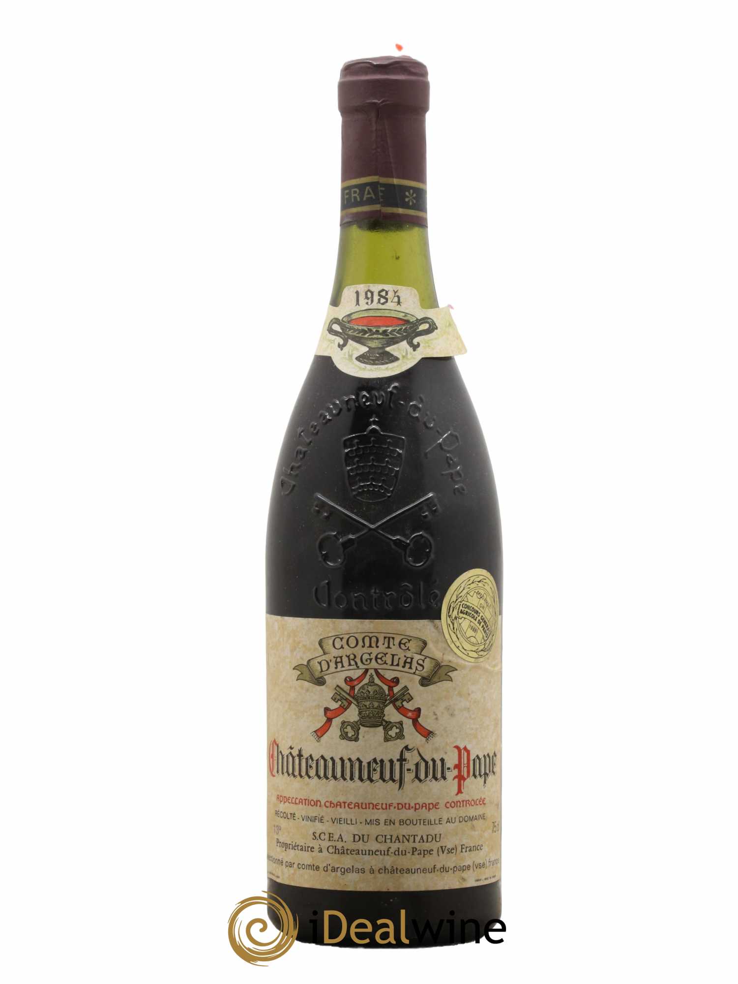 Châteauneuf-du-Pape Chantadu Comte D'Argelas 1984 - Lot de 1 bouteille - 0