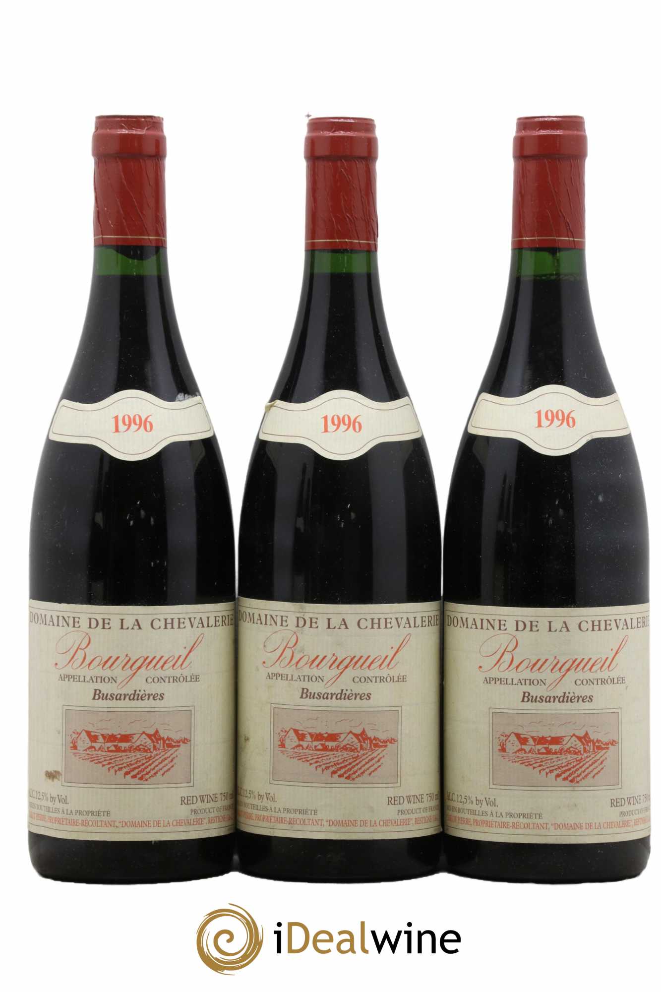 Bourgueil Busardières Domaine de la Chevalerie 1996 - Lot de 3 bouteilles - 0