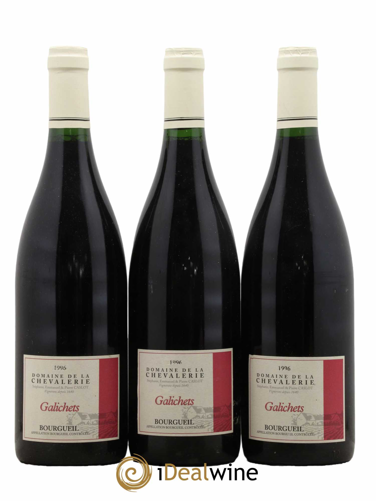 Bourgueil Galichets Domaine de la Chevalerie 1996 - Lot de 3 bouteilles - 0