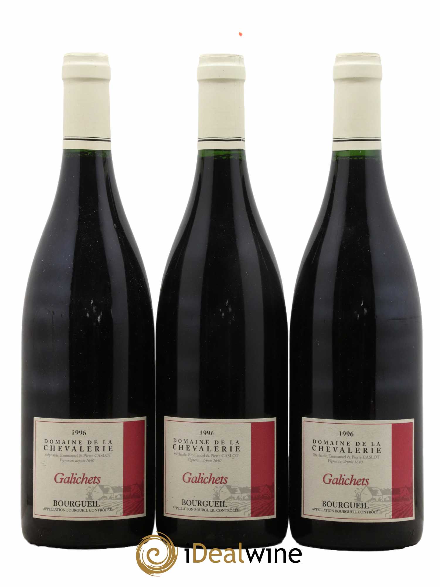 Bourgueil Galichets Domaine de la Chevalerie 1996 - Lot de 3 bouteilles - 0