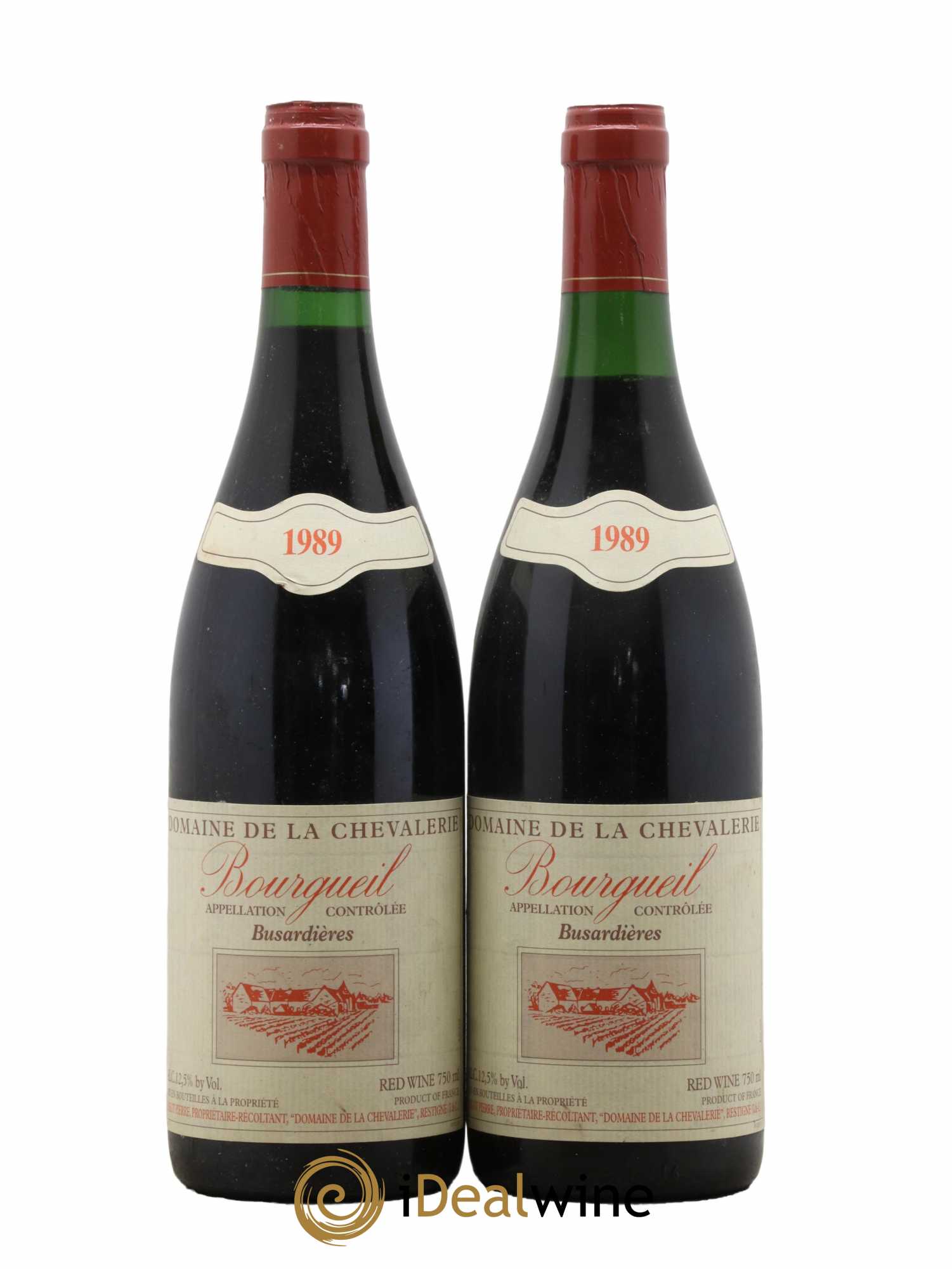 Bourgueil Busardières Domaine de la Chevalerie 1989 - Lot de 2 bouteilles - 0