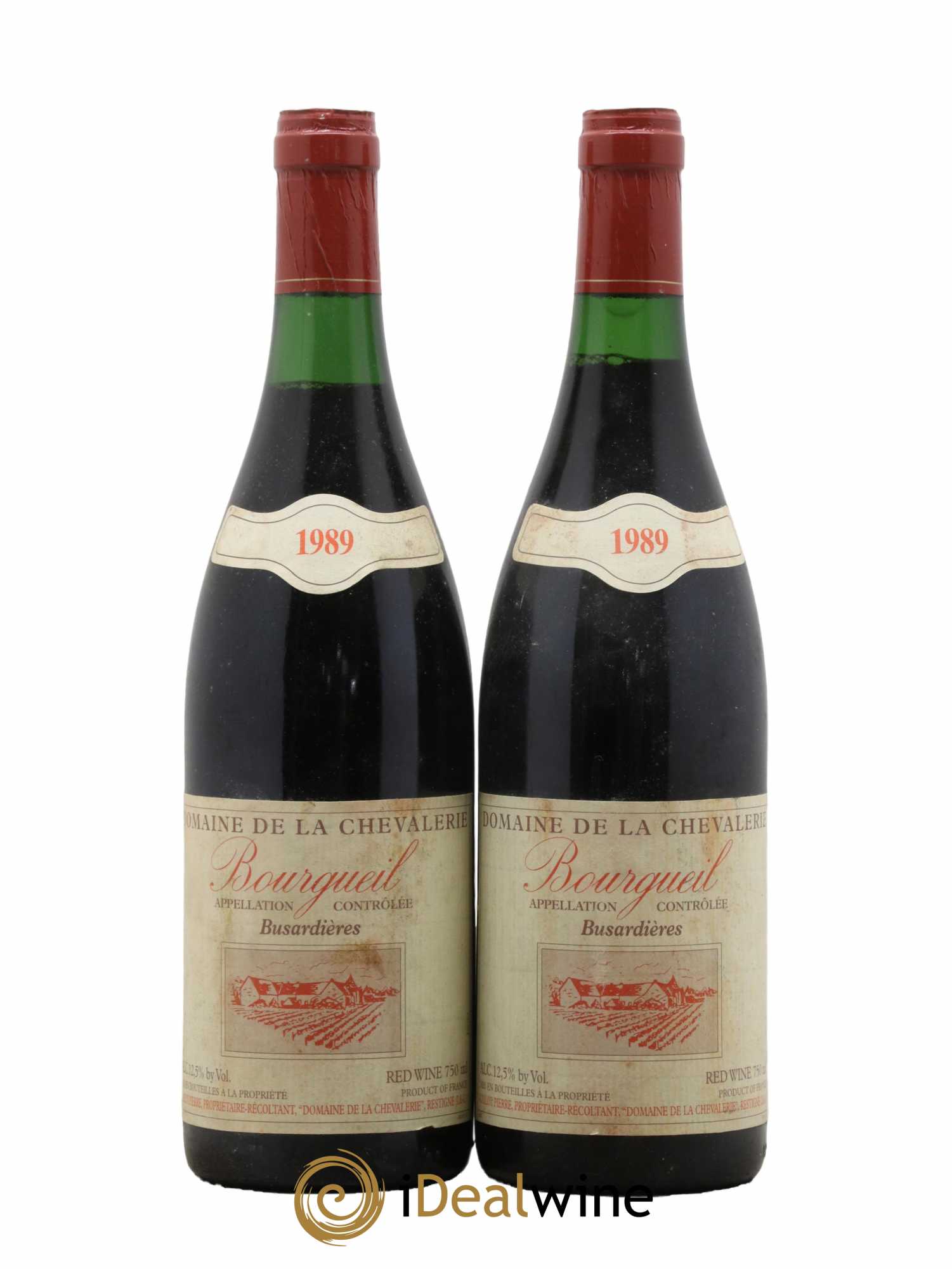 Bourgueil Busardières Domaine de la Chevalerie 1989 - Lot de 2 bouteilles - 0