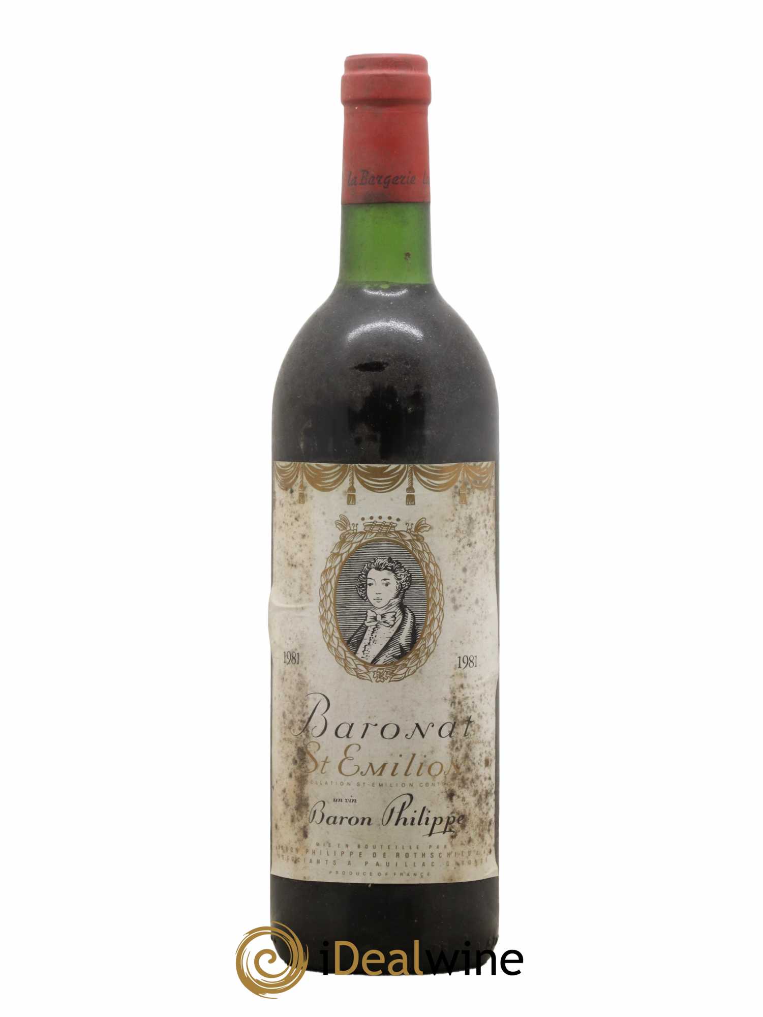 Saint-Émilion Baron Philippe De Rothschild Baronat 1981 - Lot de 1 bouteille - 0