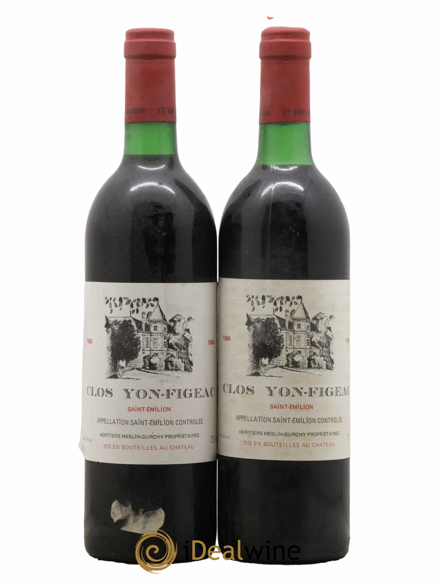 Saint-Émilion Clos Yon Figeac 1984 - Lot de 2 bouteilles - 0