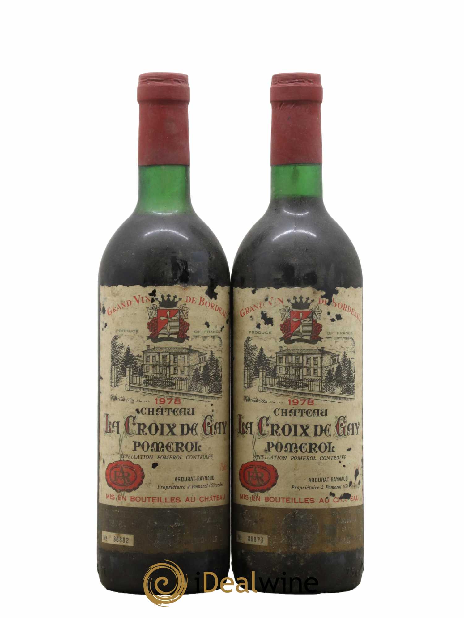 Château la Croix de Gay 1978 - Lot de 2 bouteilles - 0