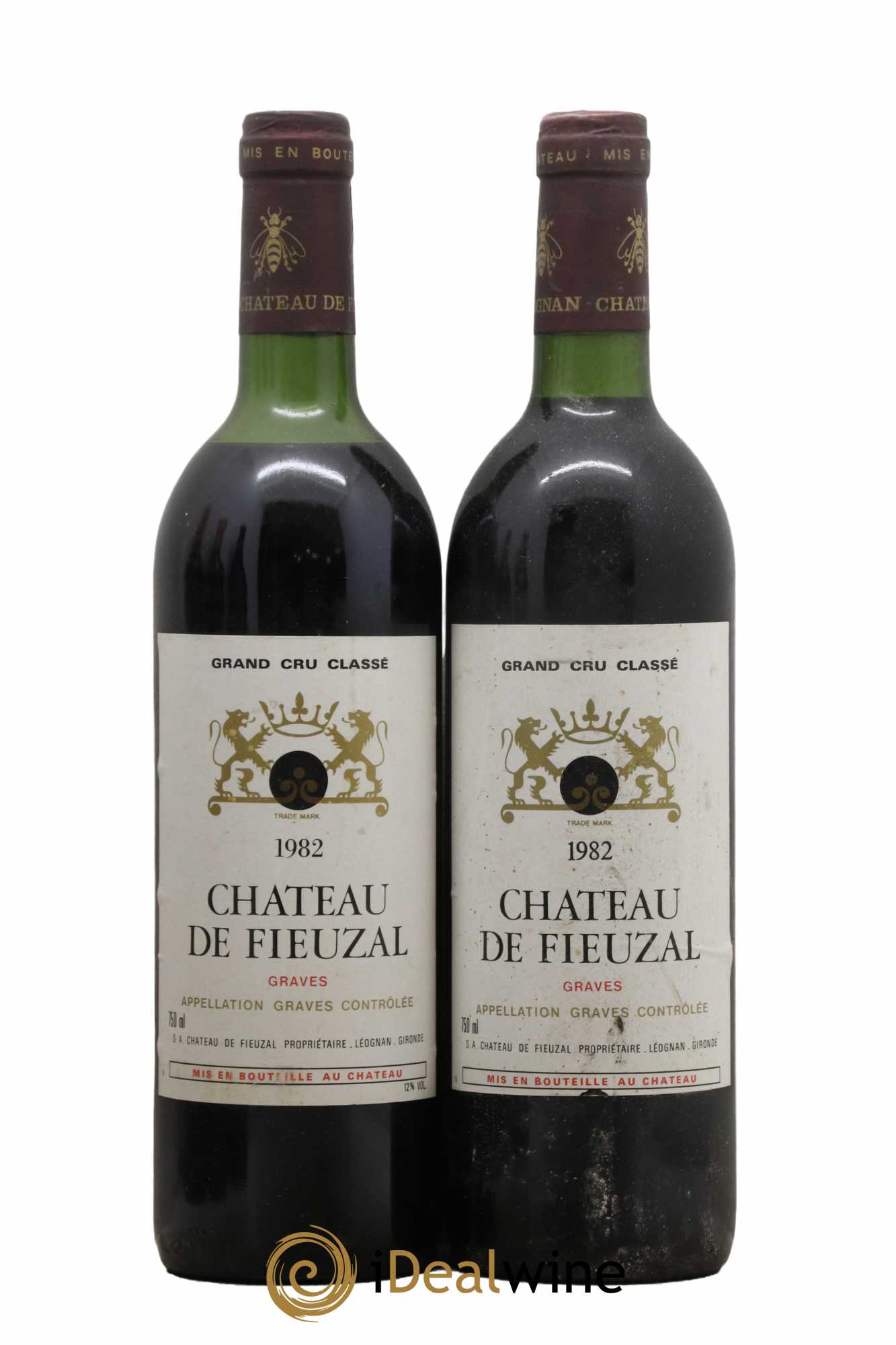 Château de Fieuzal Cru Classé de Graves 1982 - Lot de 2 bouteilles - 0