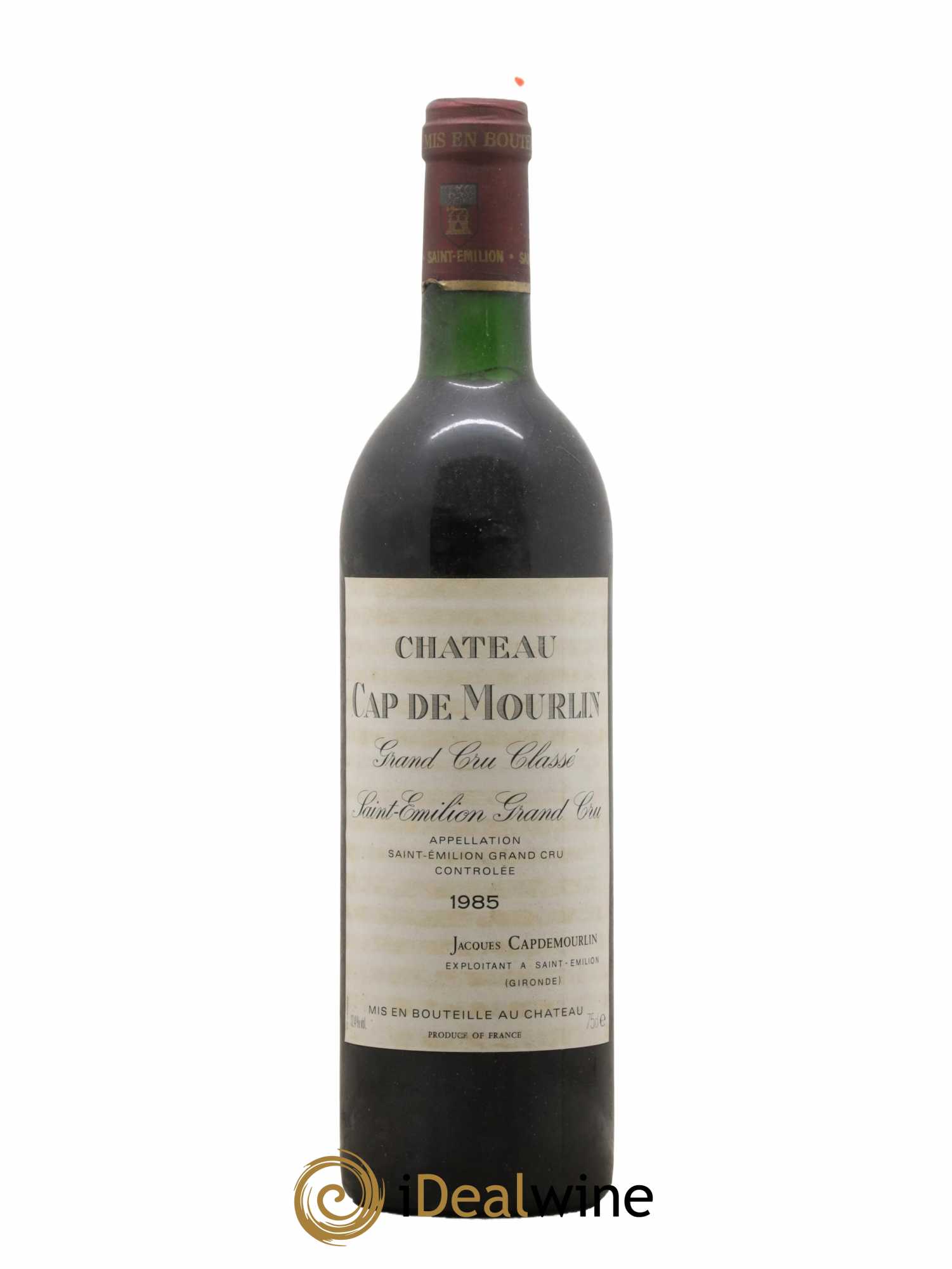 Château Cap de Mourlin Grand Cru Classé 1985 - Lot de 1 bouteille - 0