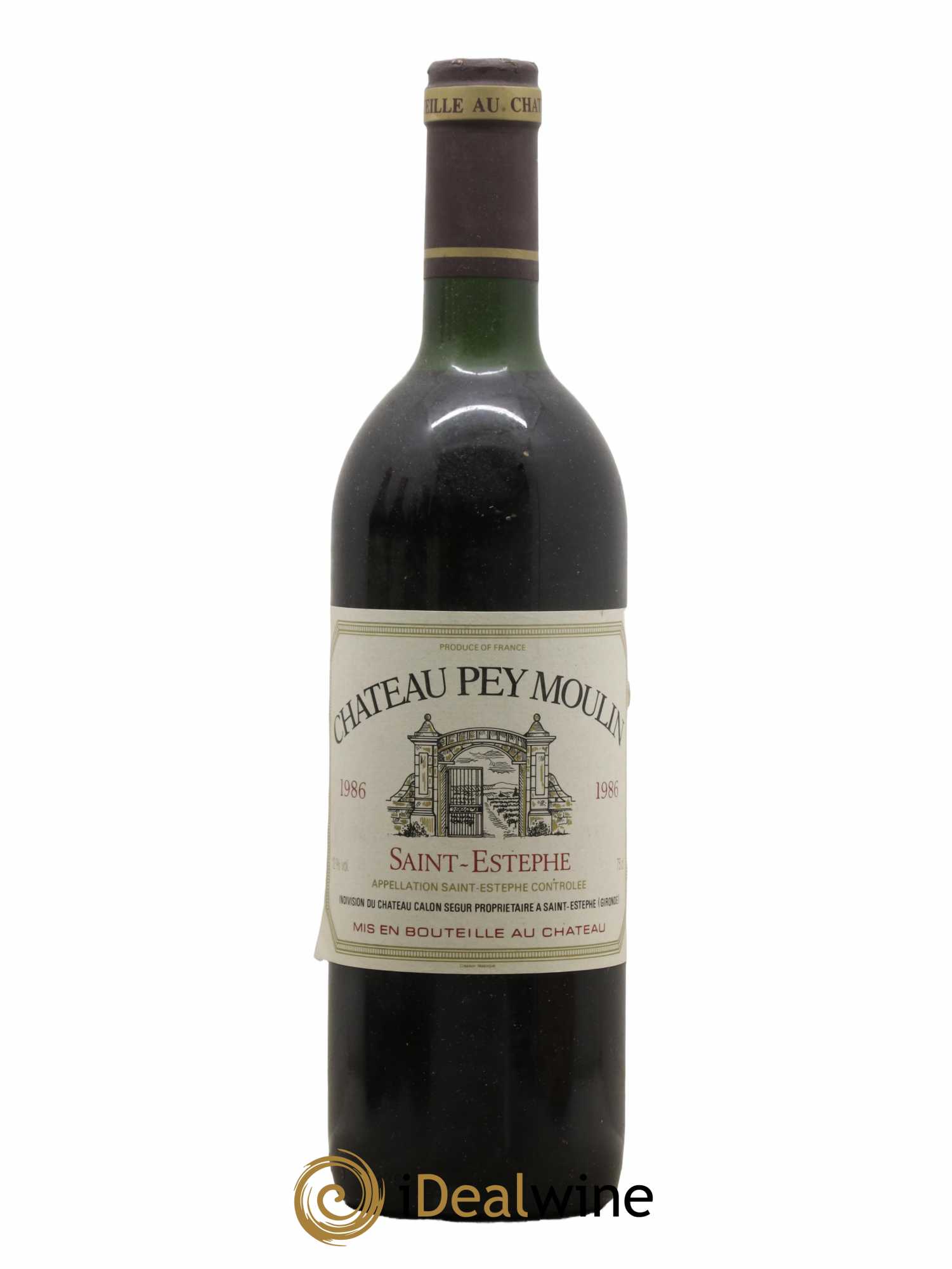 Saint-Estèphe Château Pey Moulin 1986 - Lot de 1 bouteille - 0