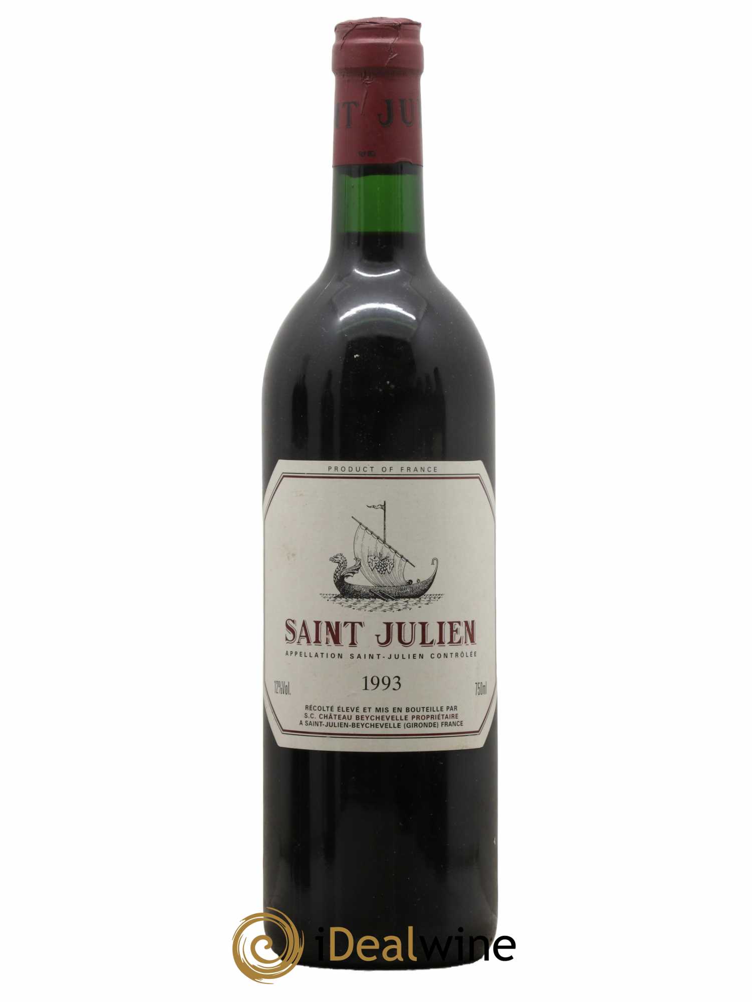Saint-Julien Saint-Julien du Château Beychevelle 1993 - Lot de 1 bouteille - 0