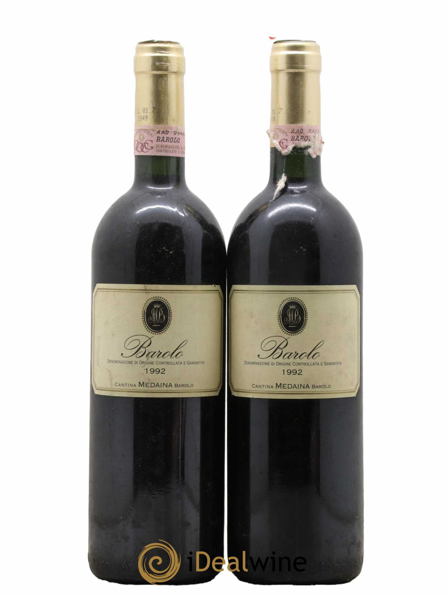 Barolo DOCG Domaine Medaina 1992 - Posten von 2 Flaschen - 0