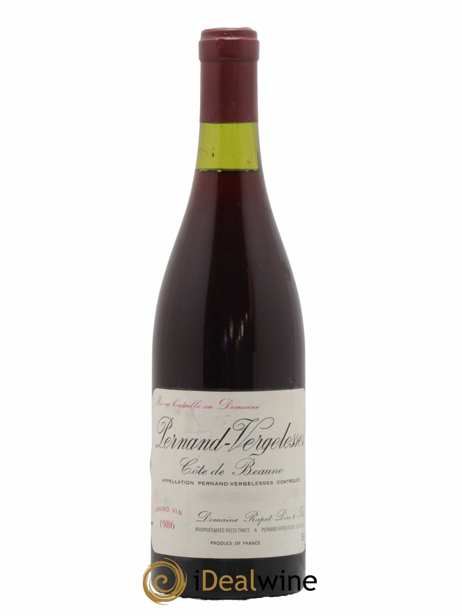 Pernand-Vergelesses Rapet Père & Fils 1986 - Lot de 1 bouteille - 0