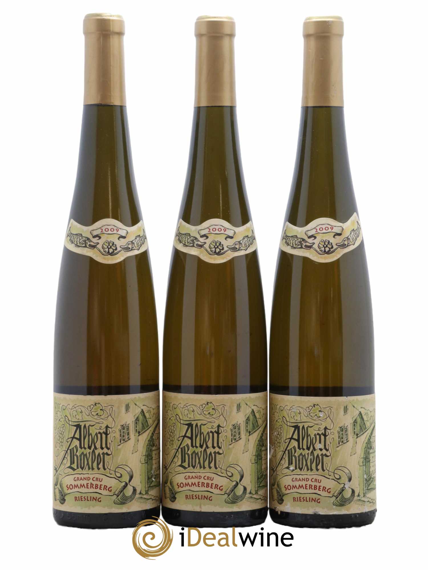 Alsace Riesling Grand Cru Sommerberg Albert Boxler 2009 - Lot de 3 bouteilles - 0