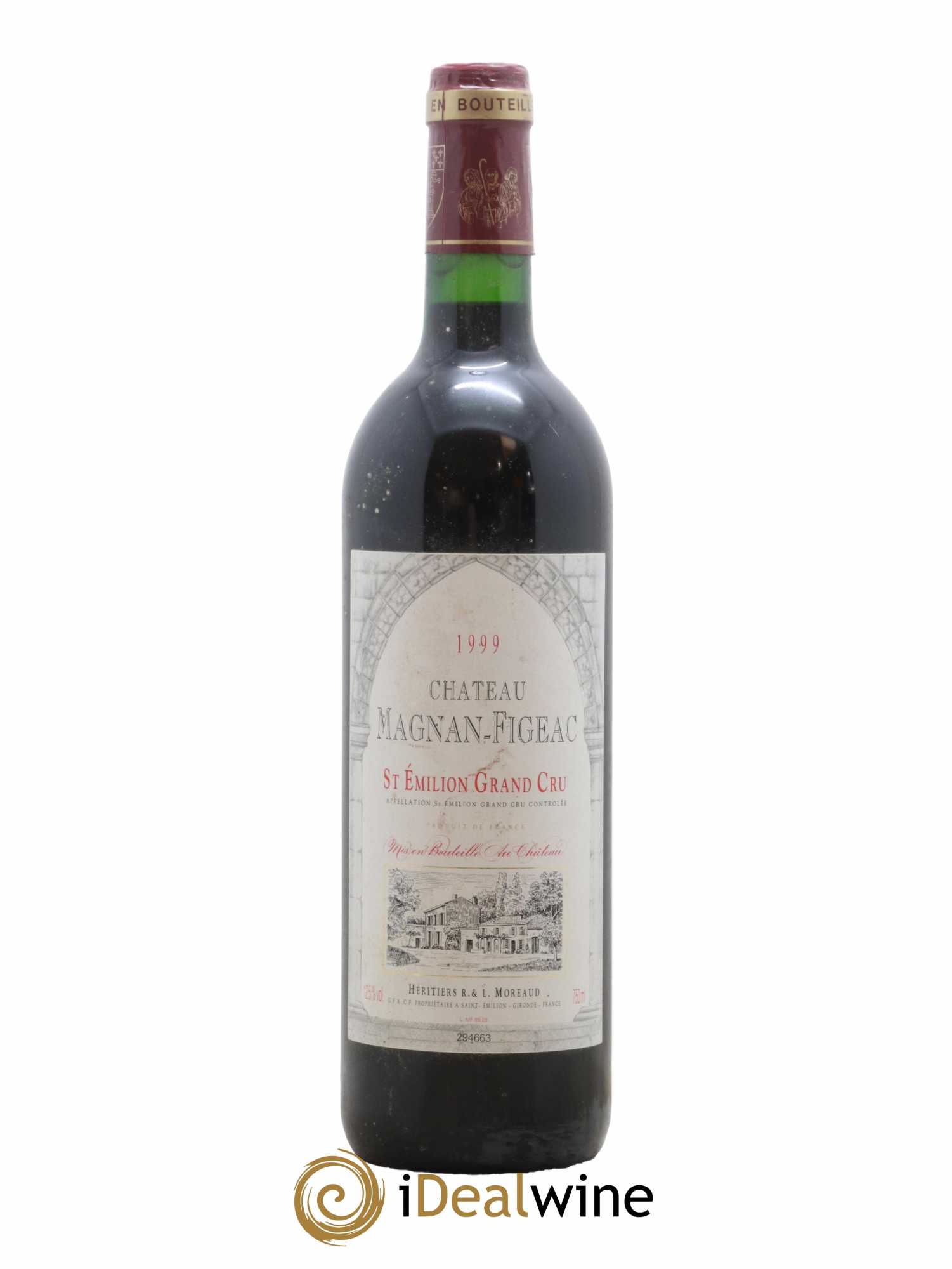 Château Magnan Figeac 1999 - Lot de 1 bouteille - 0
