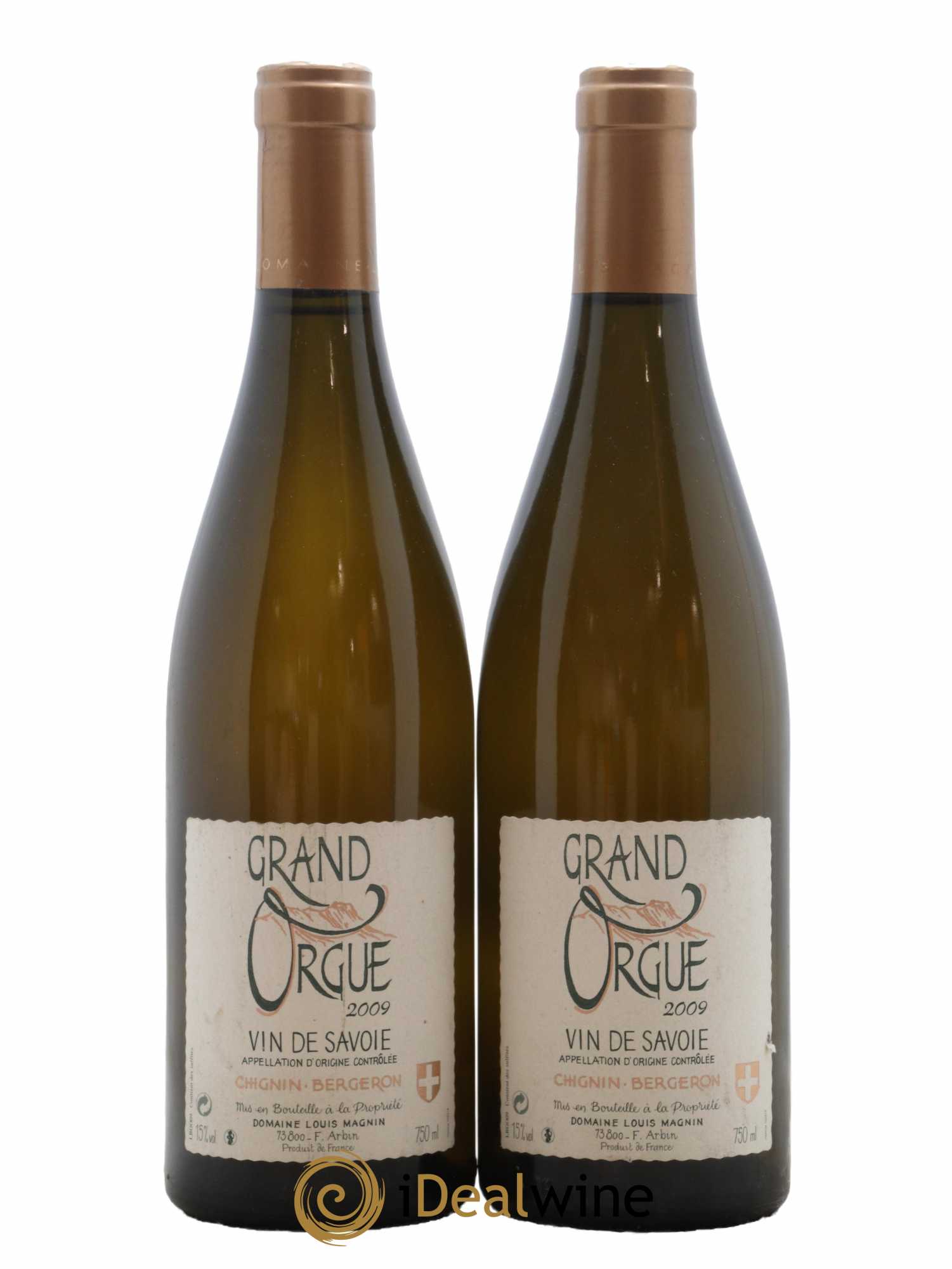 Vin de Savoie Chignin-Bergeron Grand Orgue Louis Magnin 2009 - Lot de 2 bouteilles - 0