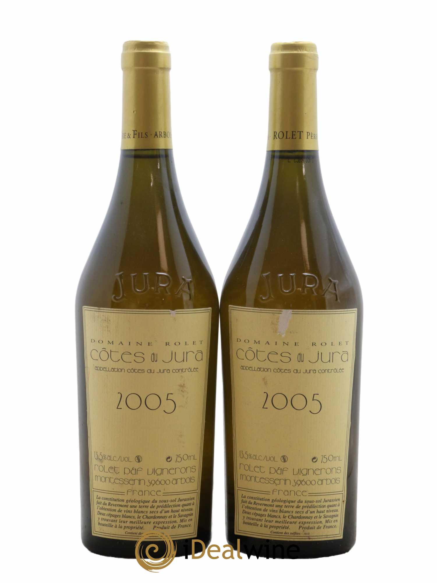 Côtes du Jura Tradition Domaine Rolet 2005 - Lot de 2 bouteilles - 0
