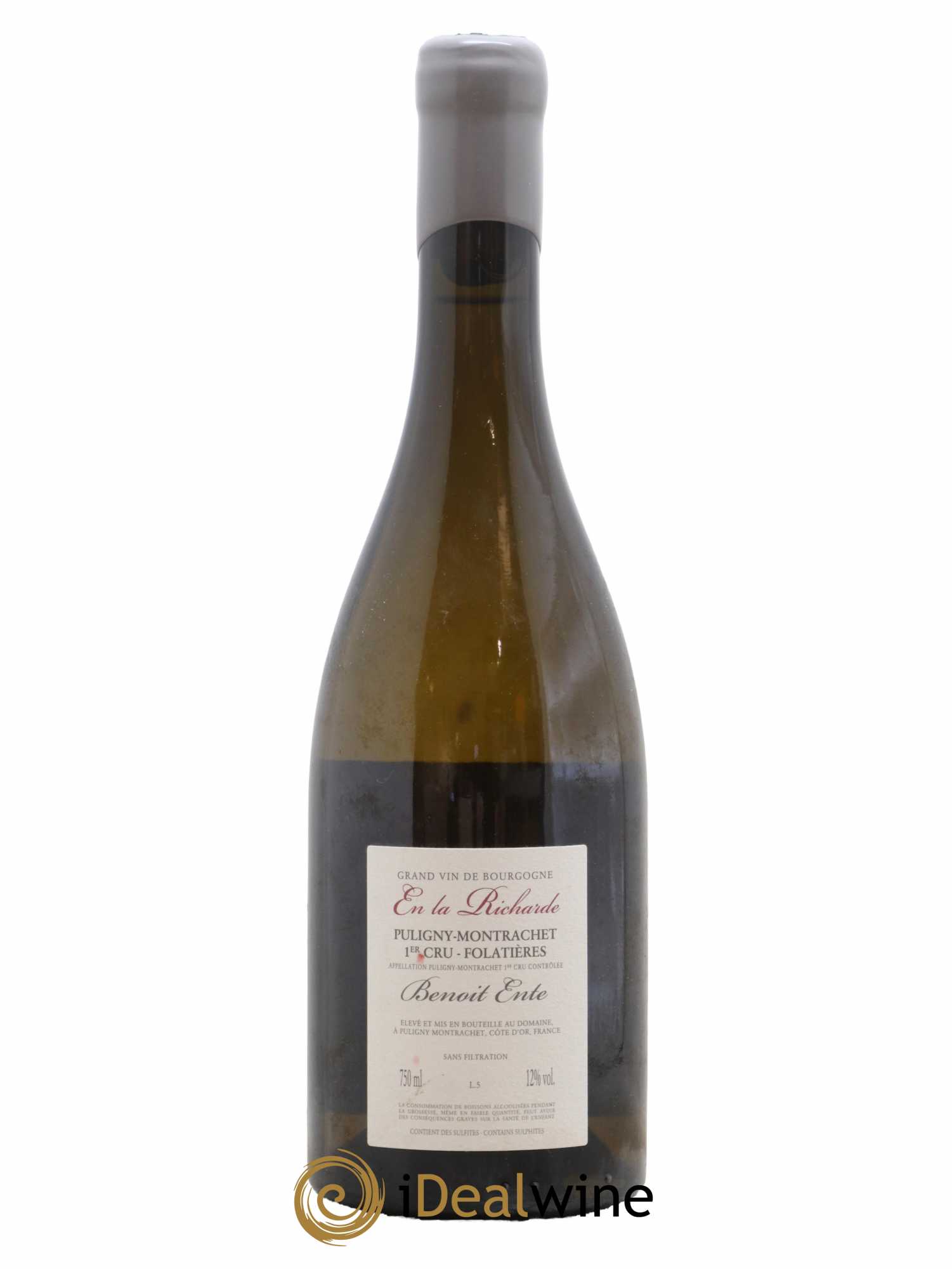 Puligny-Montrachet 1er Cru Folatières En la Richarde Benoit Ente 2014 - Lot de 1 bouteille - 1