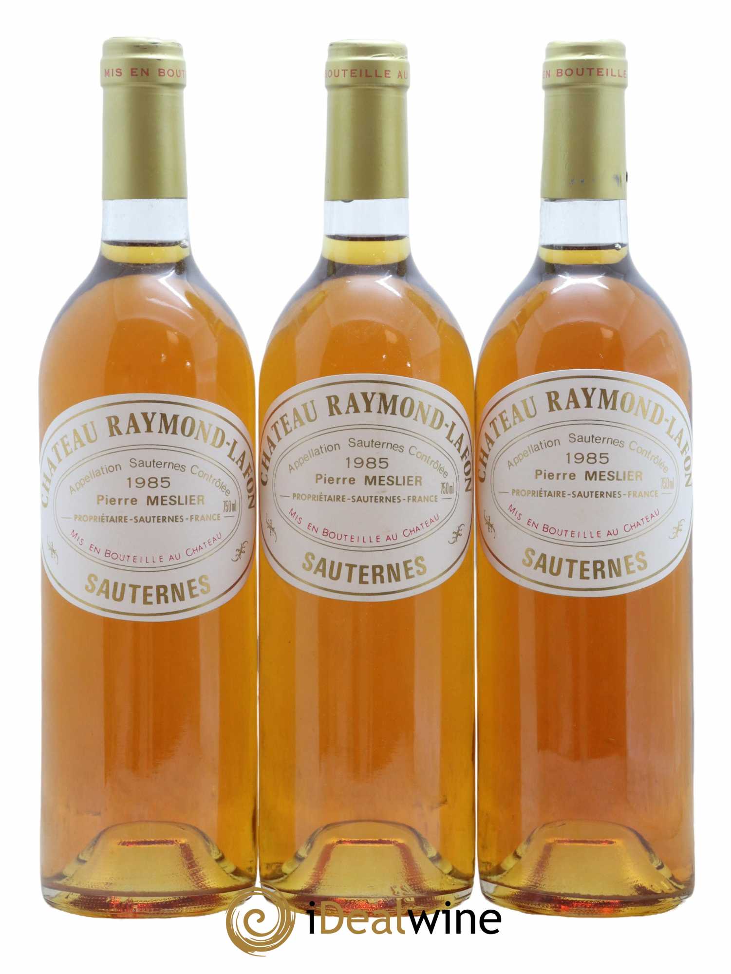 Château Raymond Lafon 1985 - Lotto di 3 bottiglie - 0