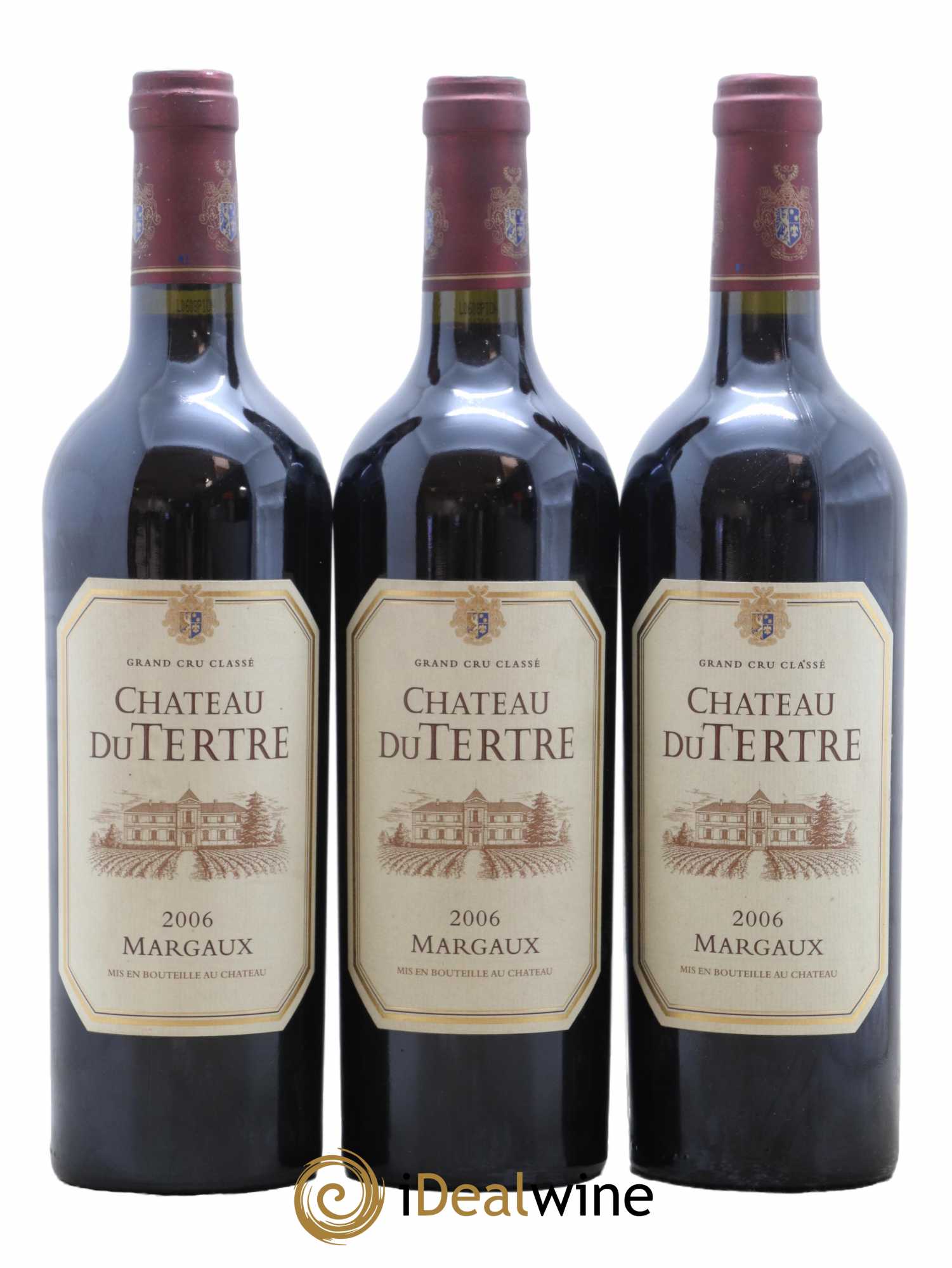 Château du Tertre 5ème Grand Cru Classé 2006 - Lot de 3 bouteilles - 0