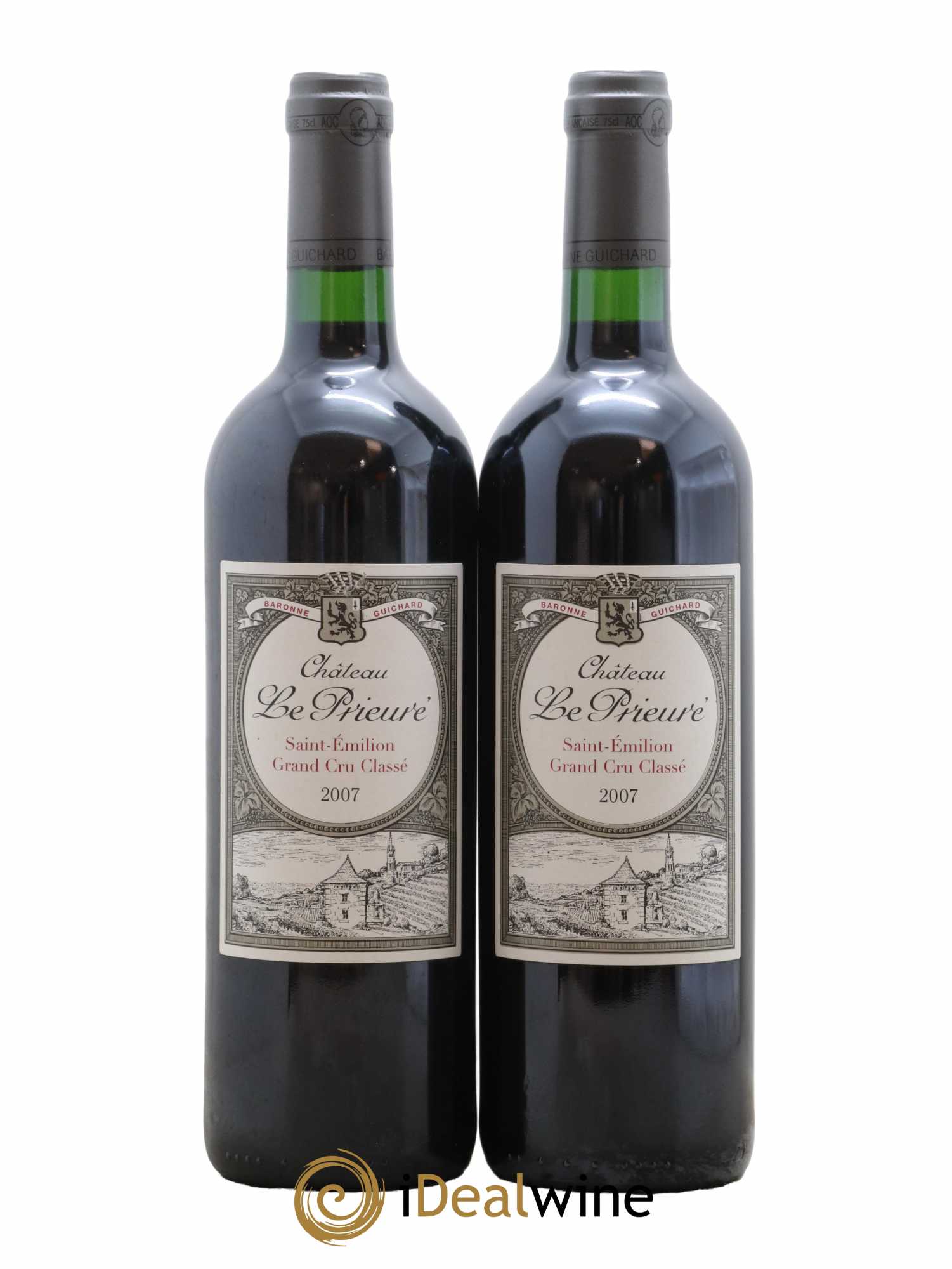Château le Prieuré Grand Cru Classé 2007 - Lot de 2 bouteilles - 0
