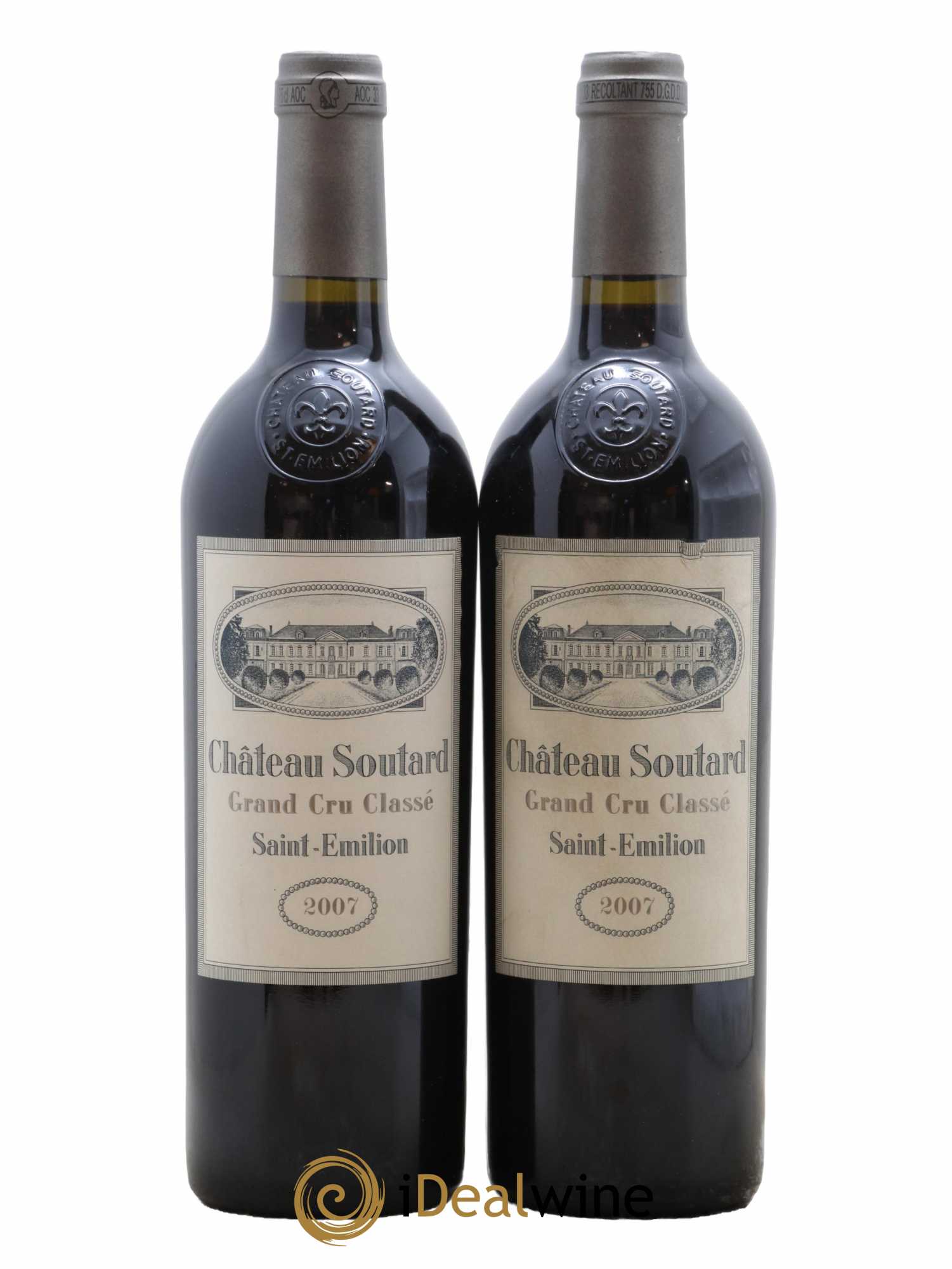 Château Soutard Grand Cru Classé 2007 - Lot de 2 bouteilles - 0