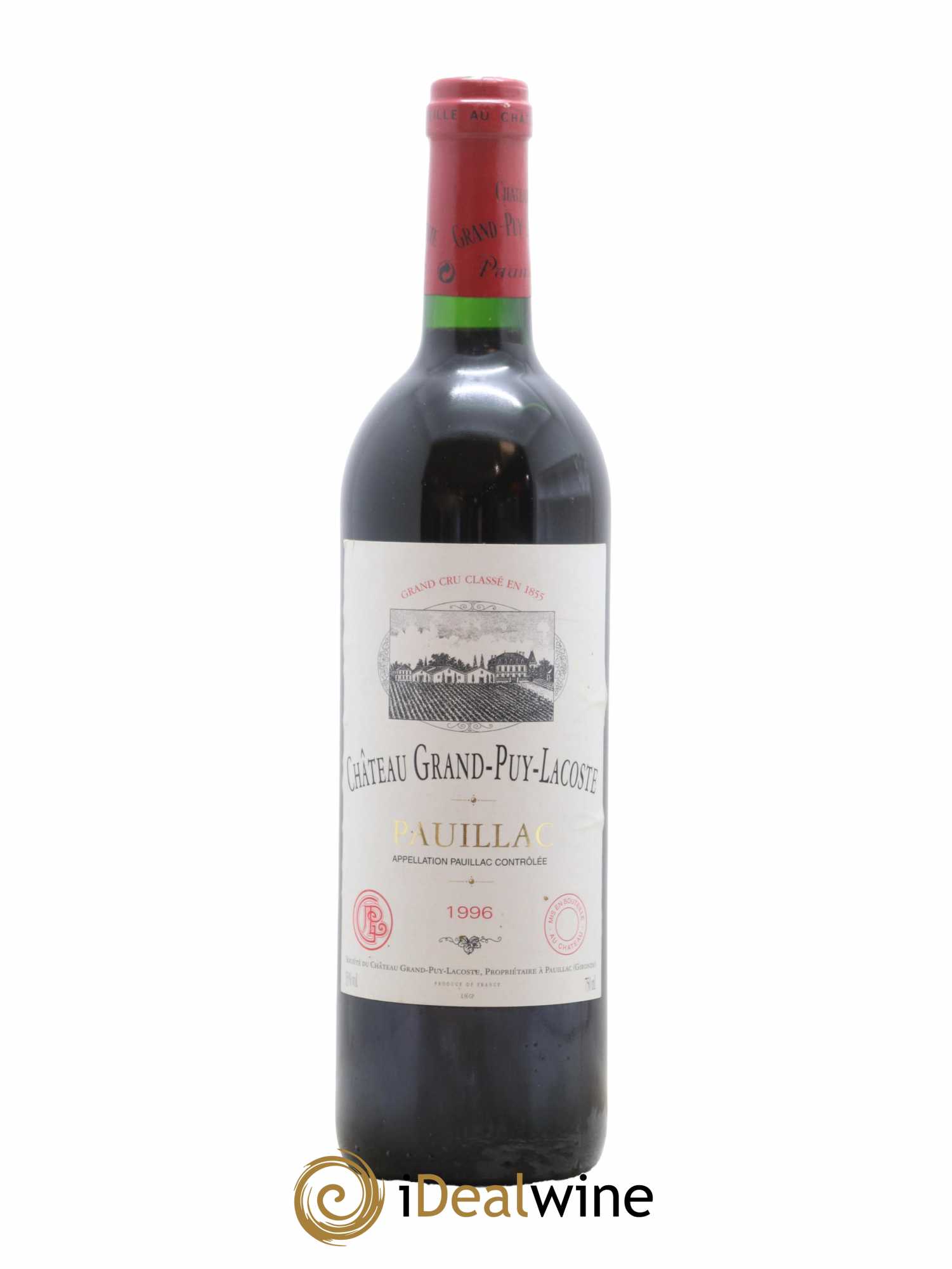 Château Grand Puy Lacoste 5ème Grand Cru Classé 1996 - Lot de 1 bouteille - 0