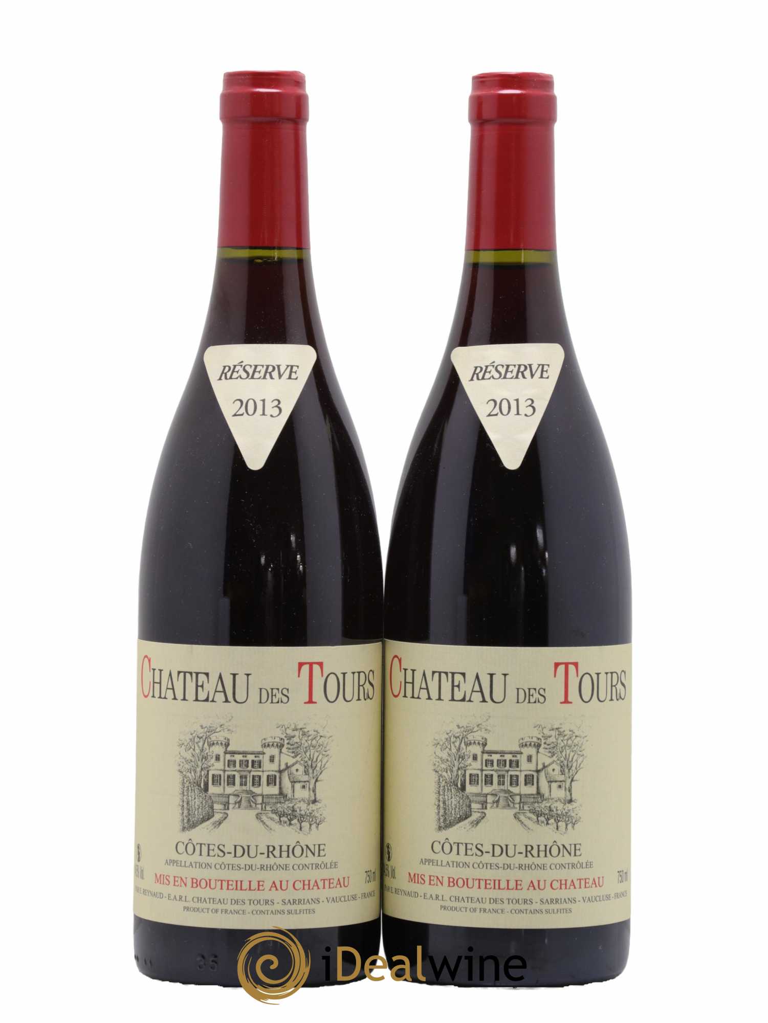 Côtes-du-Rhône Château des Tours Emmanuel Reynaud 2013 - Lot de 2 bouteilles - 0