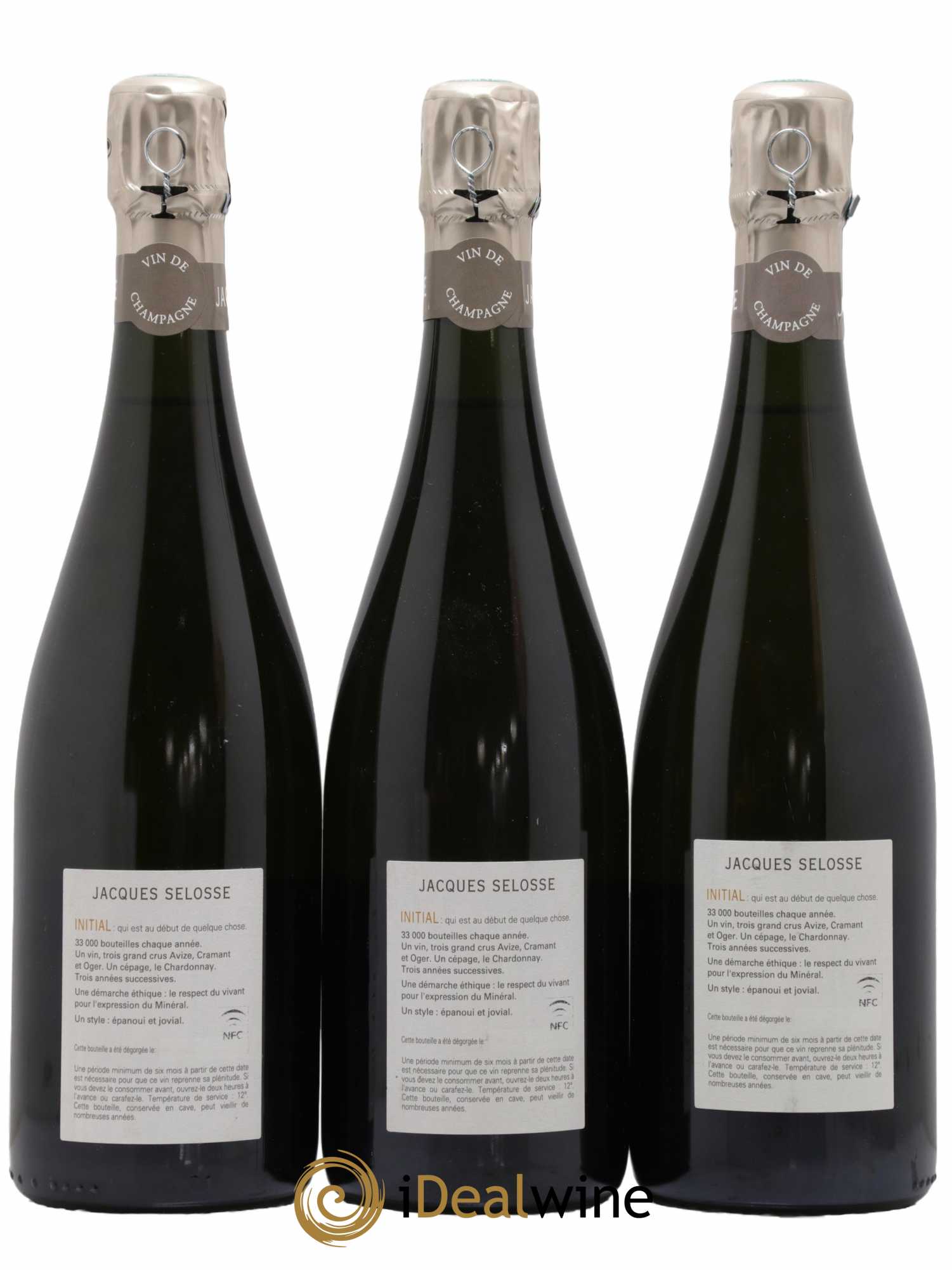 Initial Brut Jacques Selosse - Lot de 3 bouteilles - 1