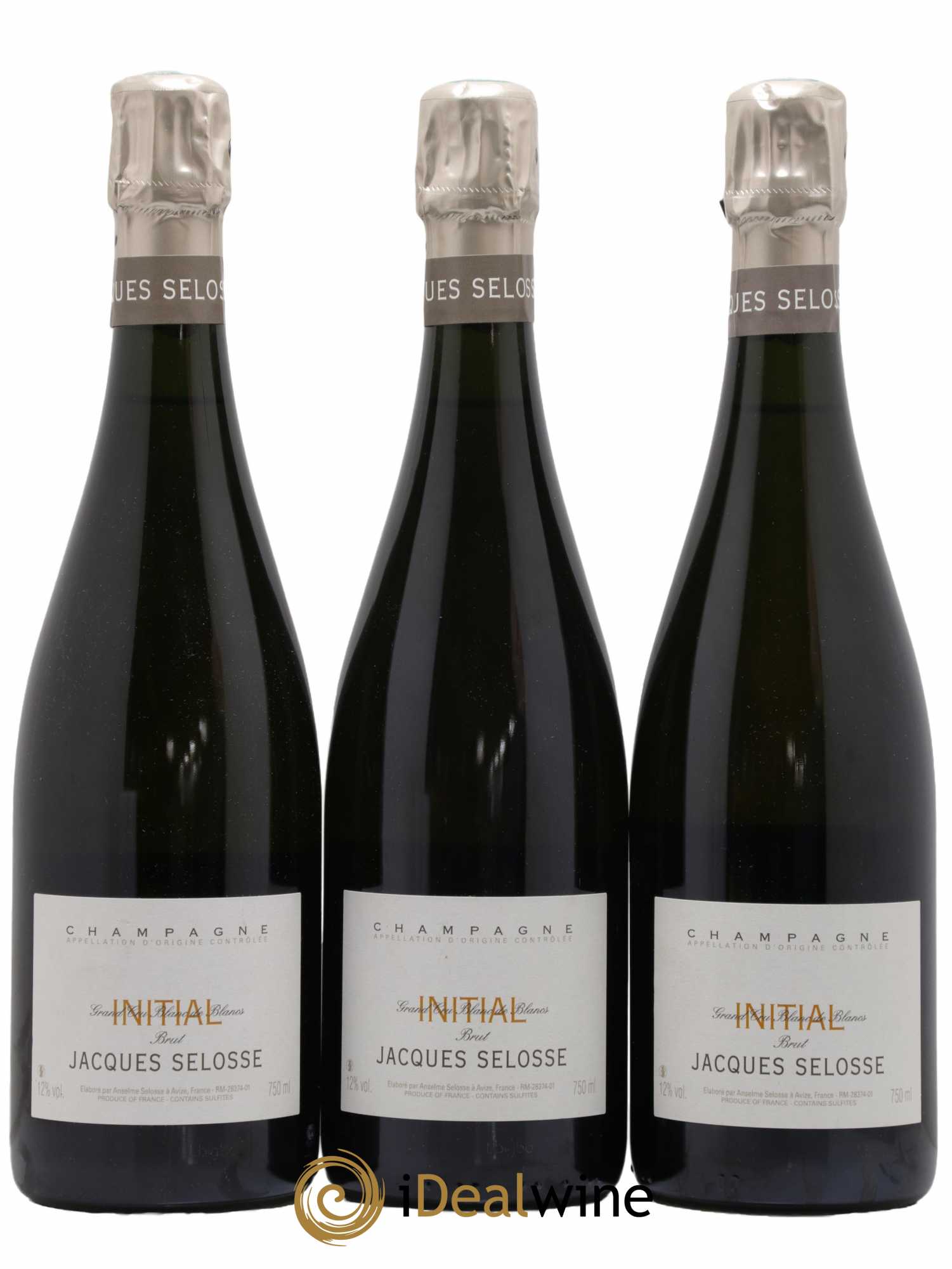 Initial Brut Jacques Selosse - Lot de 3 bouteilles - 0