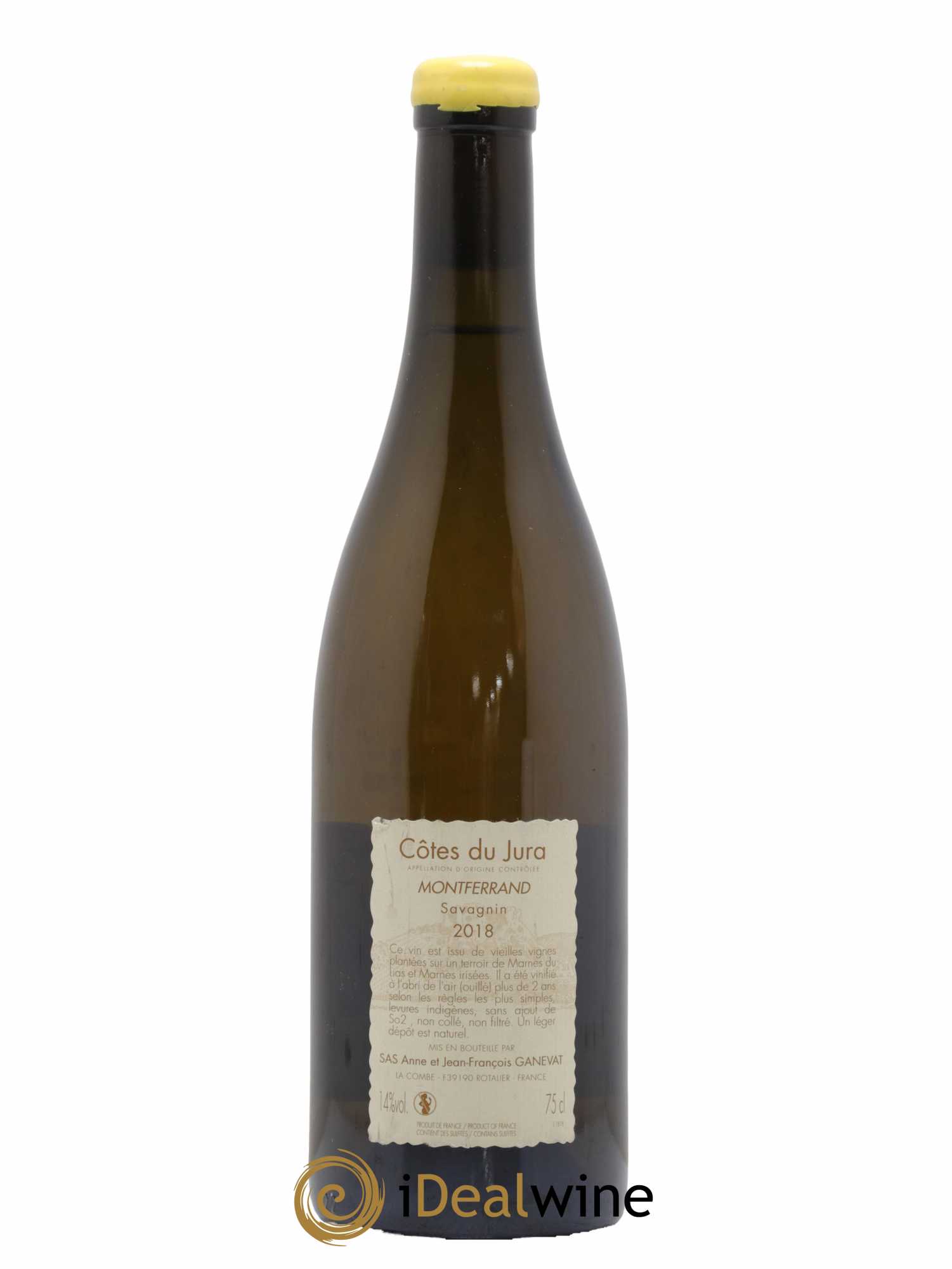 Côtes du Jura Montferrand savagnin Anne et Jean François Ganevat 2018 - Lot de 1 bouteille - 1