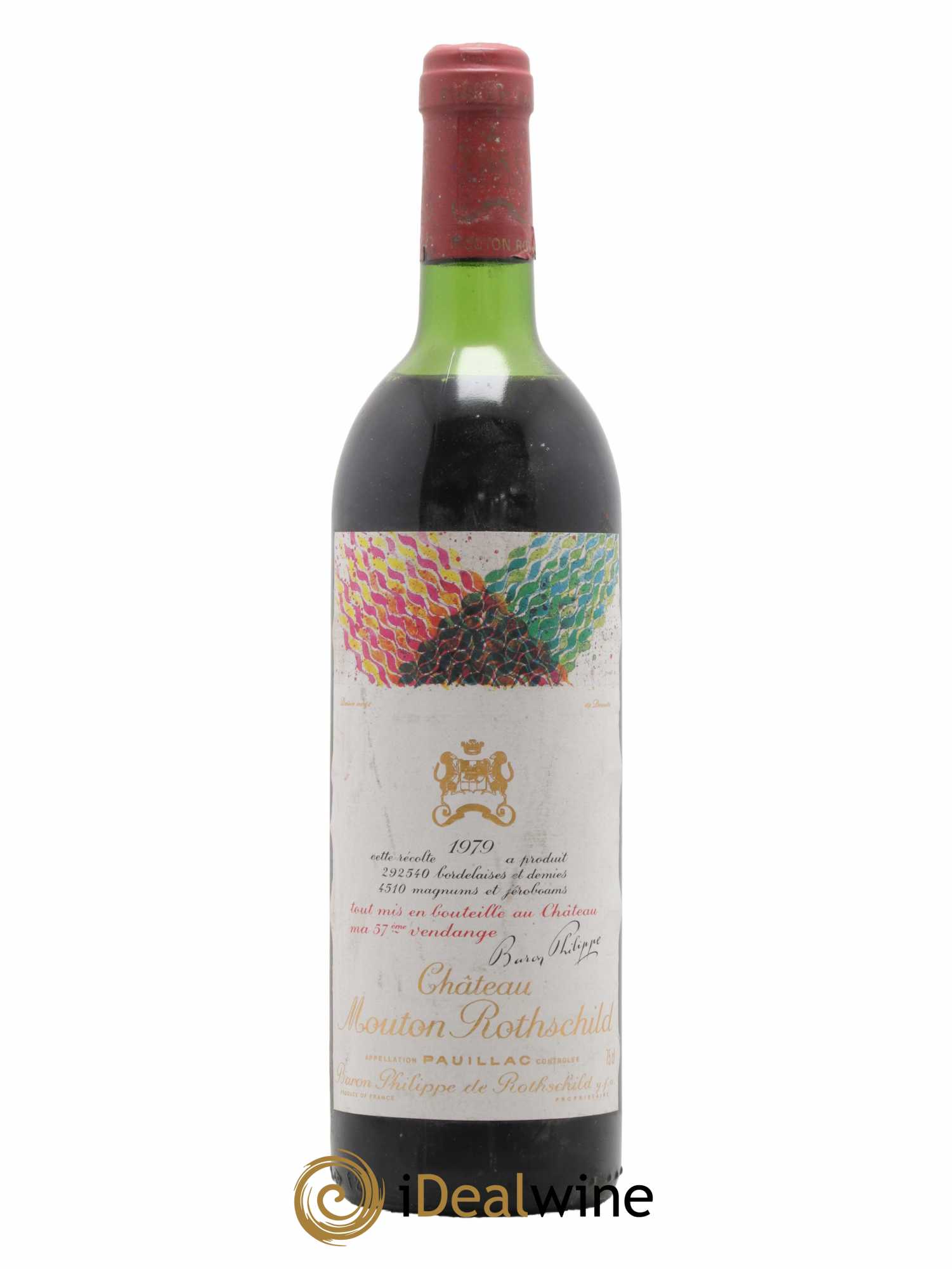Château Mouton Rothschild 1er Grand Cru Classé 1979 - Lot de 1 bouteille - 0