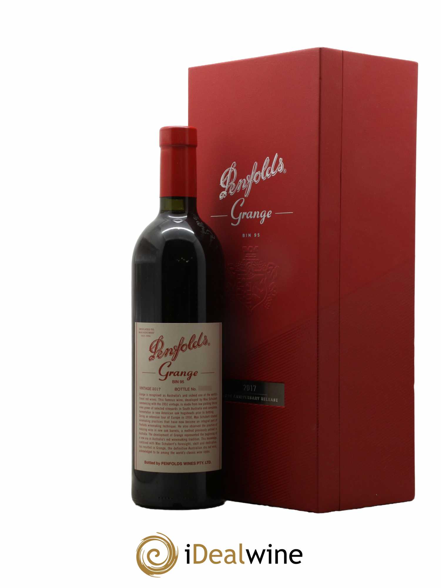 South Australia Penfolds Wines Grange Bin 95 2017 - Lot de 1 bouteille - 1