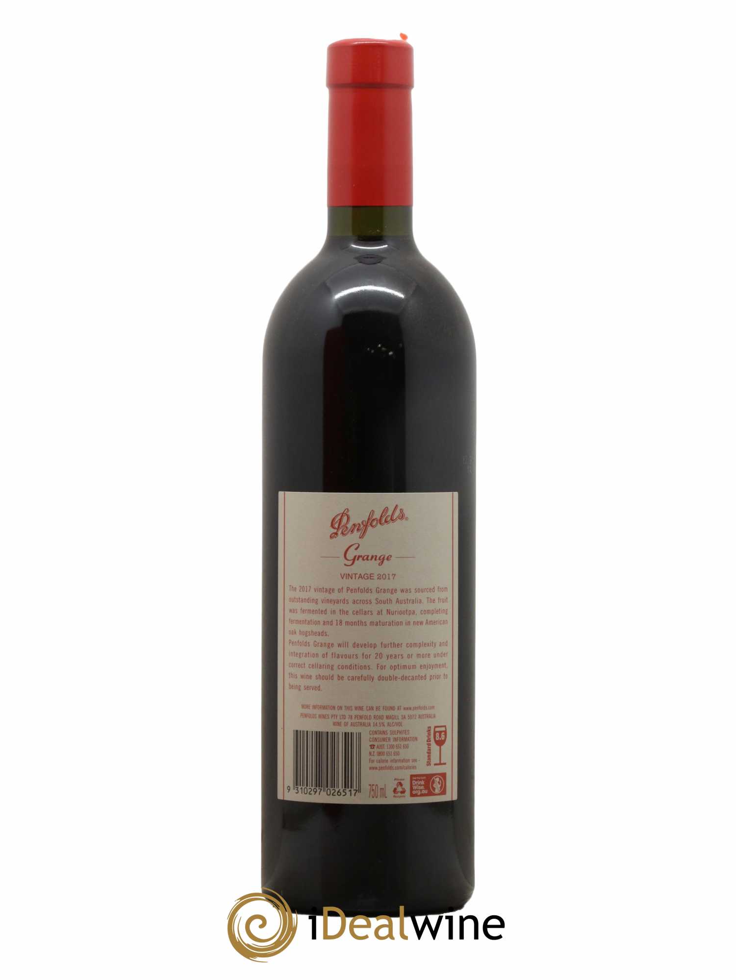 South Australia Penfolds Wines Grange Bin 95 2017 - Lot de 1 bouteille - 3