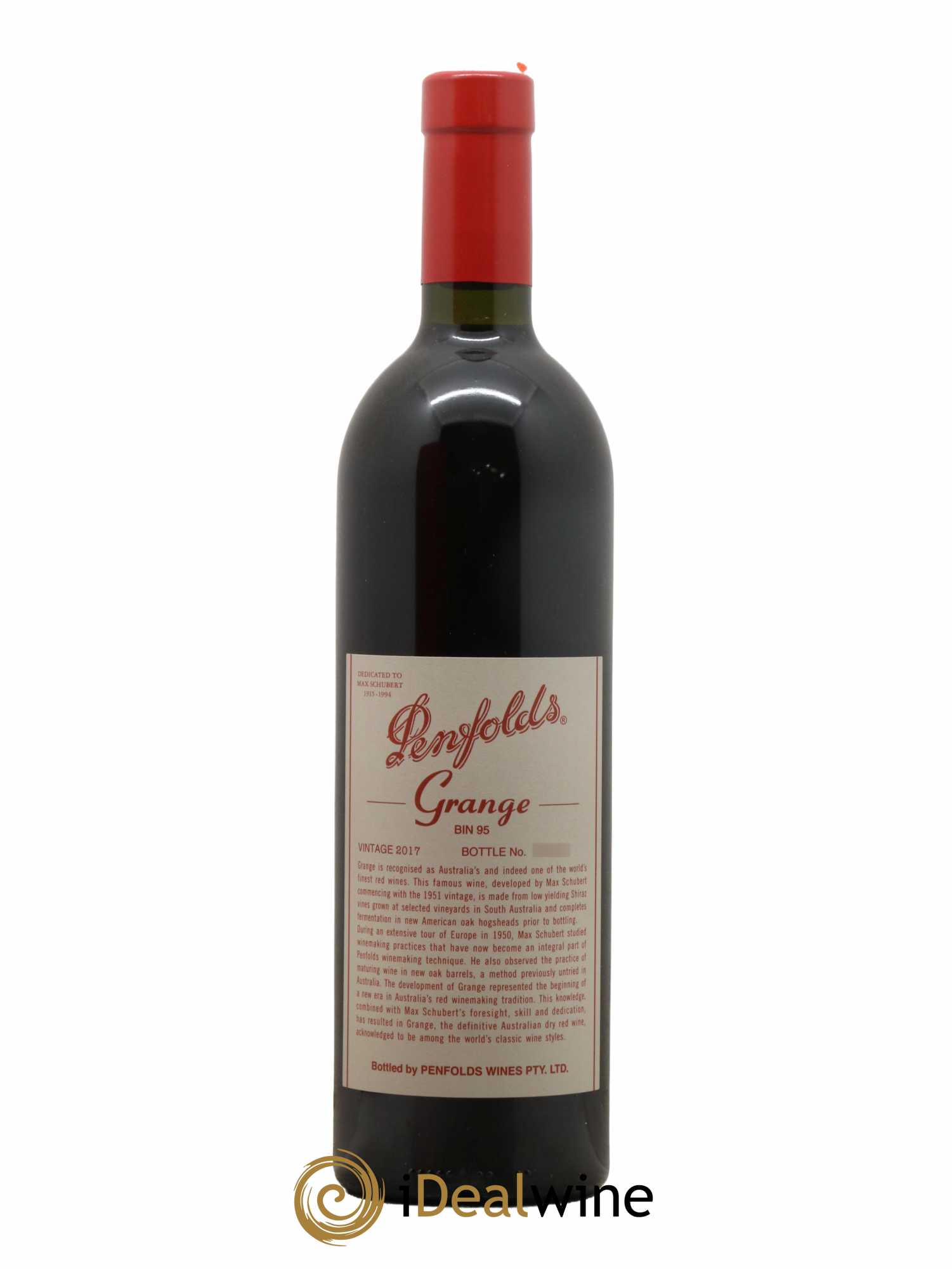 South Australia Penfolds Wines Grange Bin 95 2017 - Lot de 1 bouteille - 0