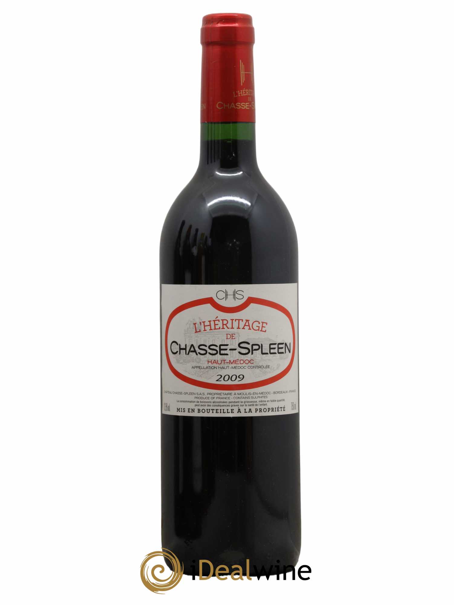 Héritage (Ermitage) de Chasse Spleen 2009 - Lot de 1 bouteille - 0