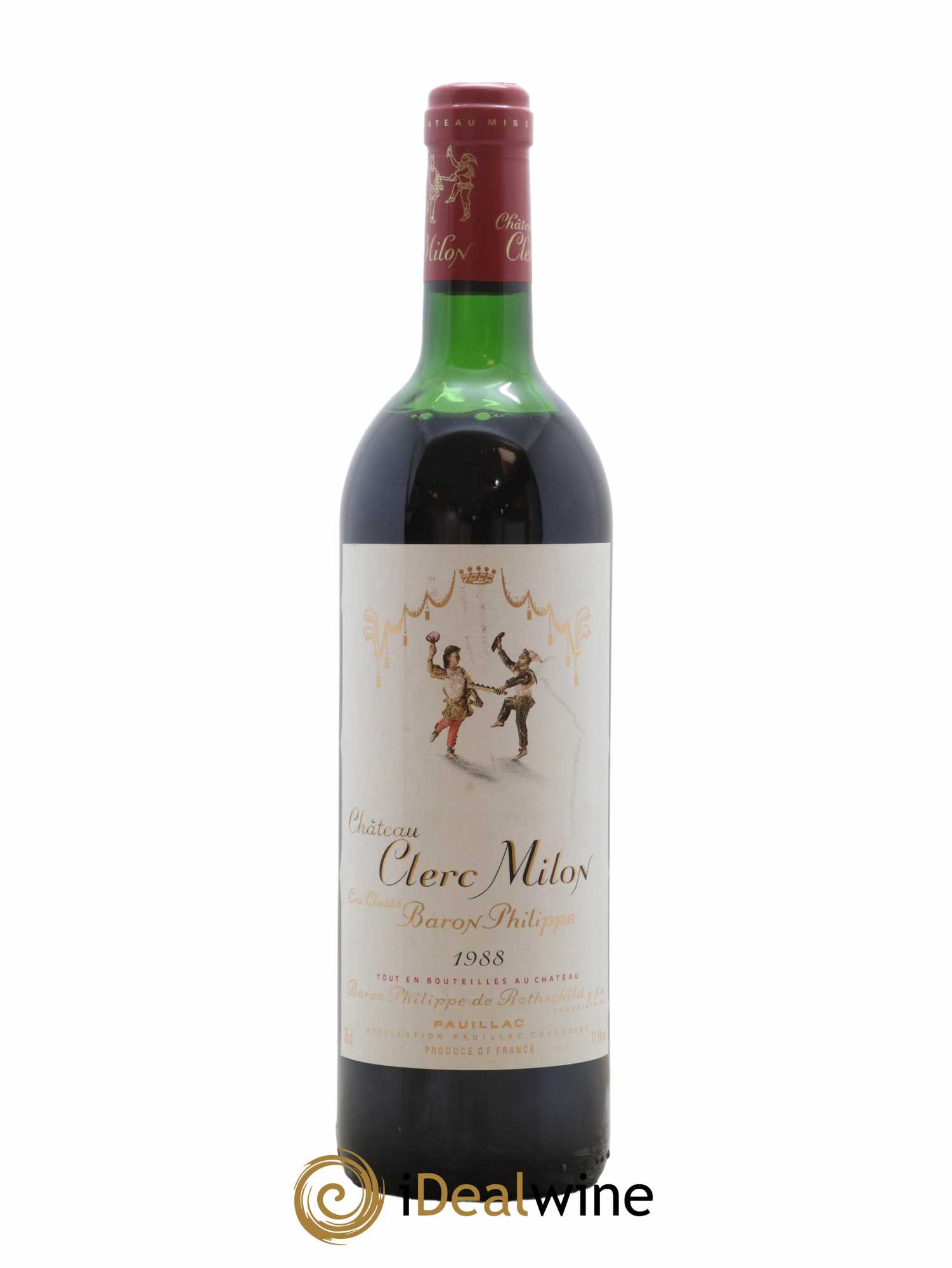 Château Clerc Milon 5ème Grand Cru Classé 1988 - Lot de 1 bouteille - 0