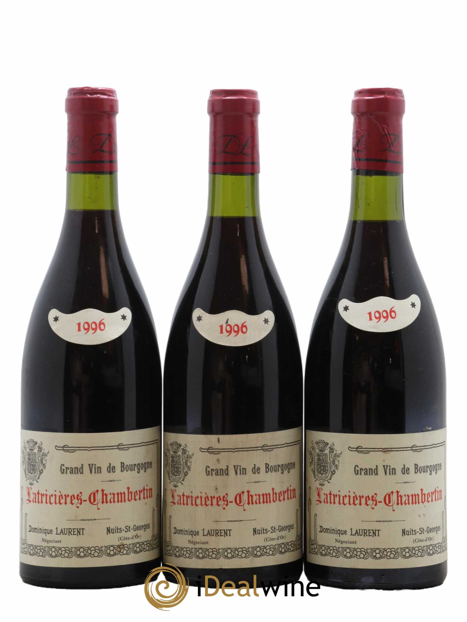Latricières-Chambertin Grand Cru Dominique Laurent 1996 - Lot de 3 bouteilles - 0