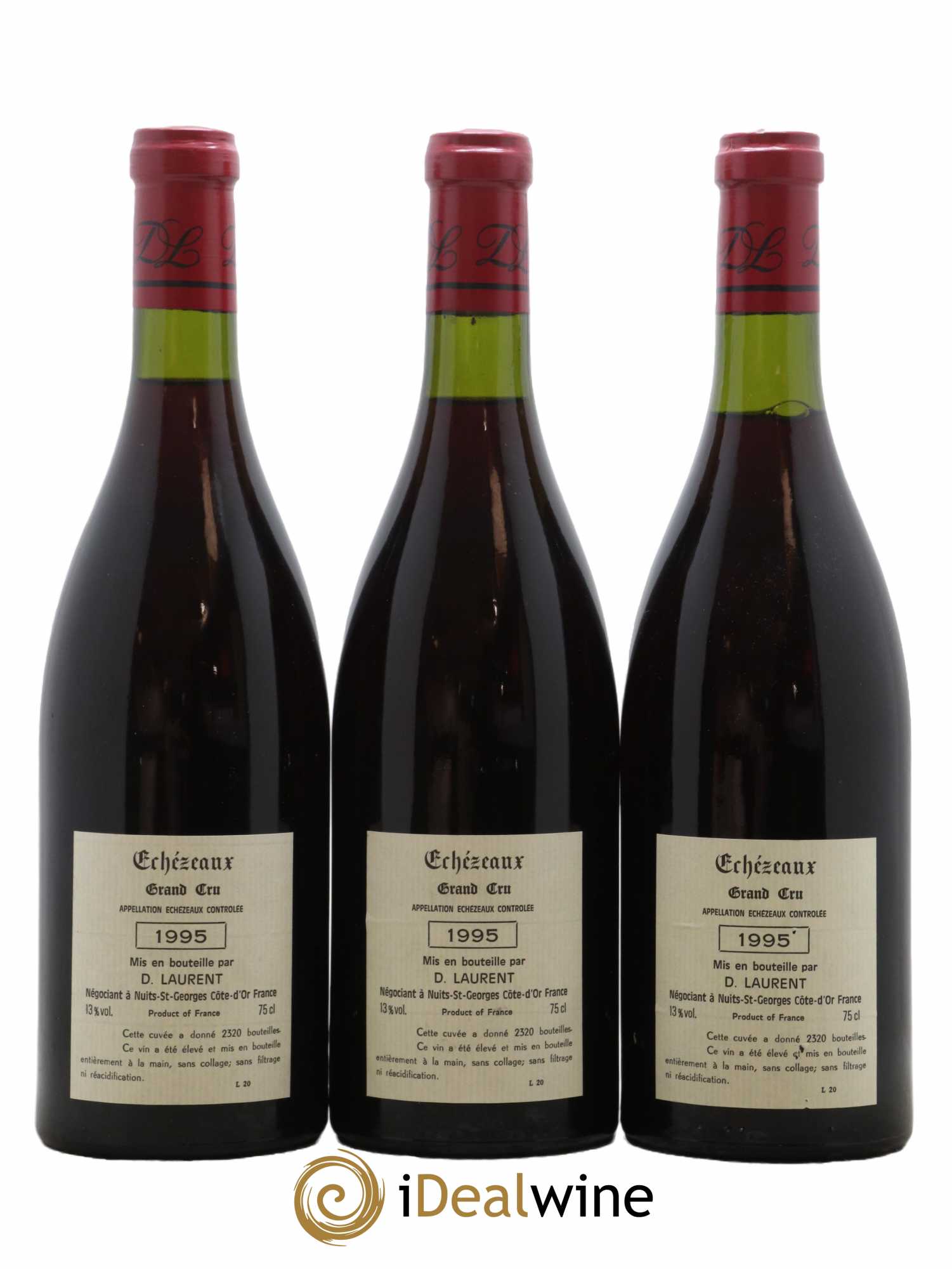 Echezeaux Grand Cru Dominique Laurent 1995 - Lot de 3 bouteilles - 1