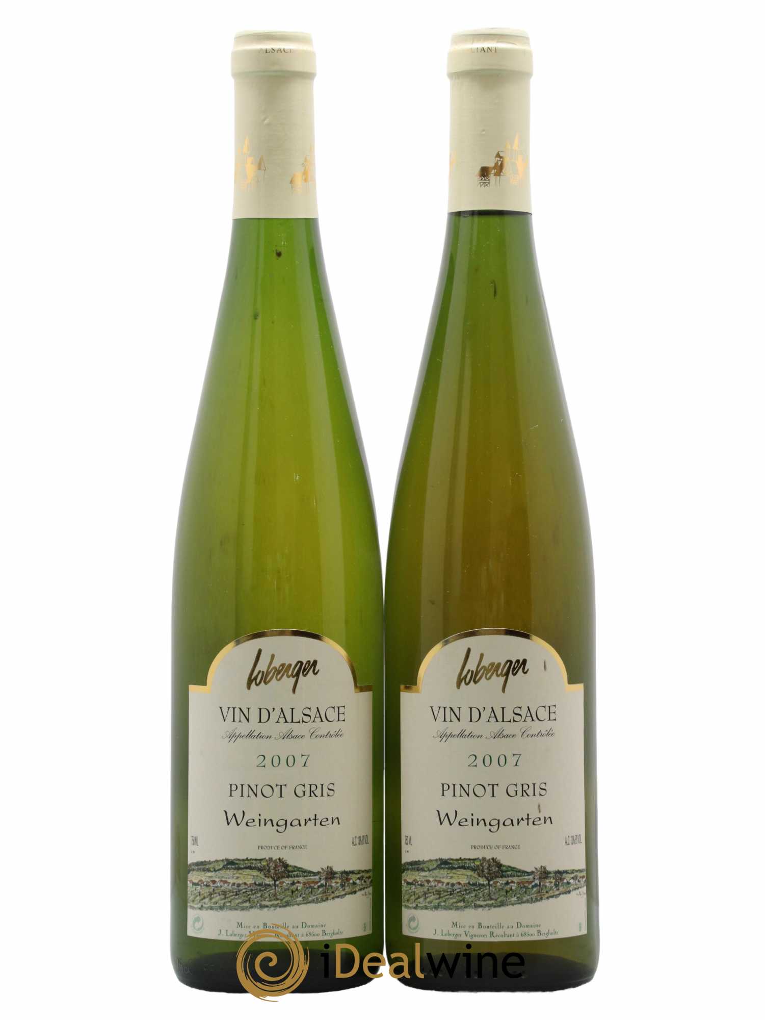 Alsace Pinot Gris Weingarten Loberger 2007 - Lot de 2 bouteilles - 0