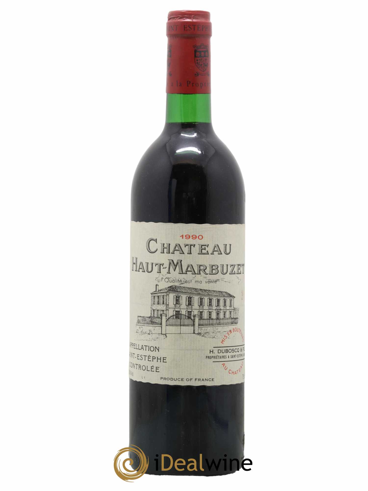 Château Haut Marbuzet 1990 - Lot de 1 bouteille - 0