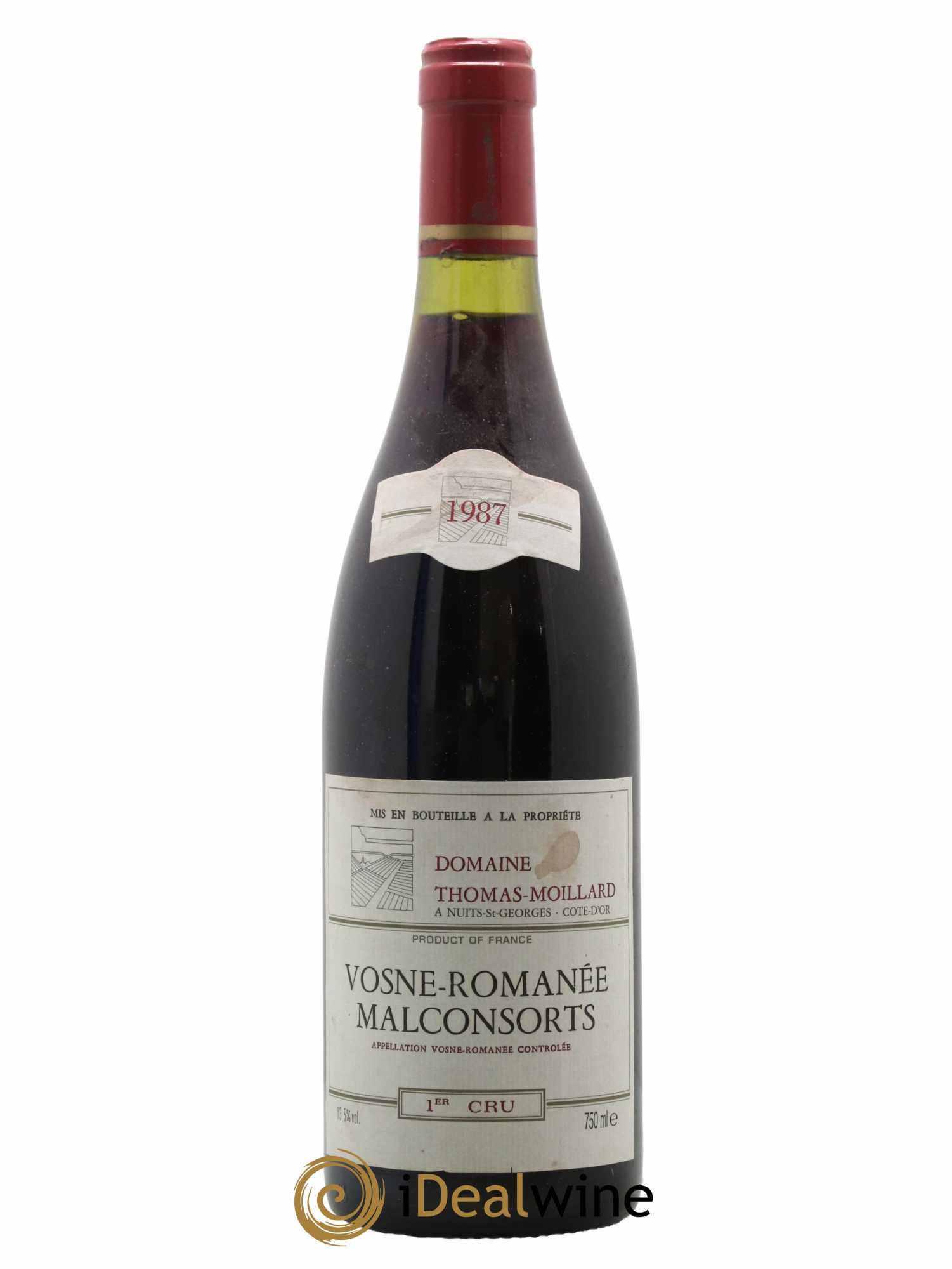 Vosne-Romanée 1er Cru Malconsorts Domaine Thomas-Moillard 1987 - Lot de 1 bouteille - 0