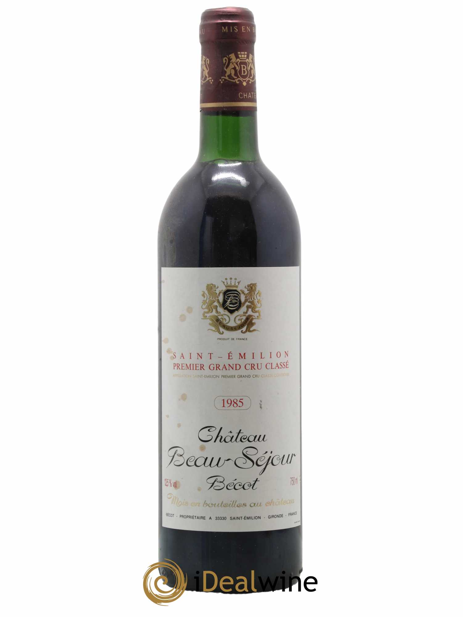 Château Beau-Séjour Bécot 1er Grand Cru Classé B 1985 - Lot de 1 bouteille - 0