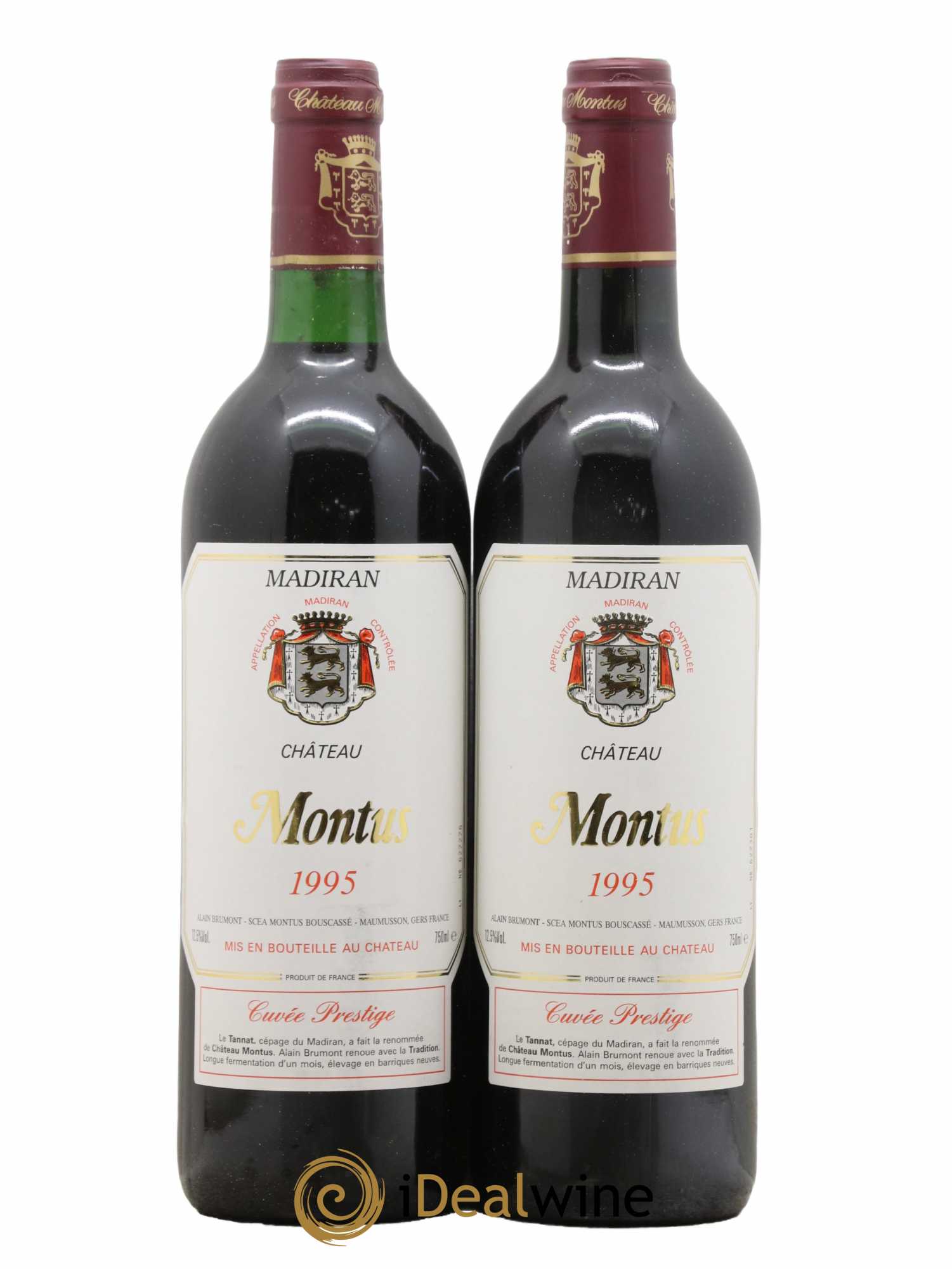 Madiran Château Montus-Prestige Alain Brumont 1995 - Lot de 2 bouteilles - 0